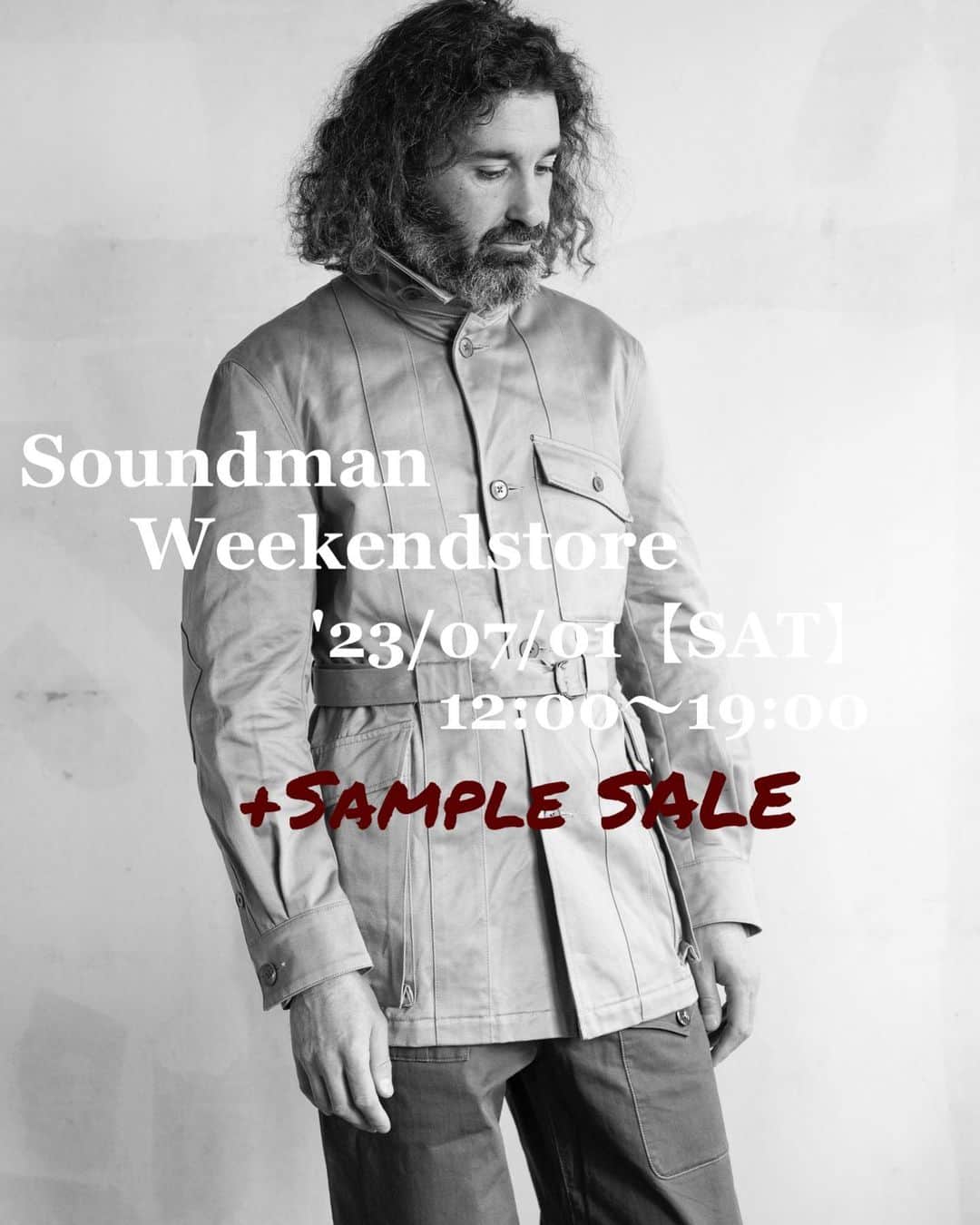 サウンドマンさんのインスタグラム写真 - (サウンドマンInstagram)「今週末7月１日(土)開催の Soundman Weekendstoreにて 今シーズンも含めたSample Saleを開催いたします。 また'23 AW のパターンオーダー Soundman Clothierも受付最終日となります。 以下詳細です。  Soundman Weekendstore 7月1日(土) 12:00〜19:00 横浜市中区山下25 インペリアルビル2F 045-225-8918  横浜山下公園近くのヴィンテージビルにて 皆様のお越しをお待ちしております。  #soundman #サウンドマン #2023ss #heritagestyle #vintagestyle  #heritagemenswear  #横浜 #山下公園 #yokohama #samplesale  #サンプルセール #グルカショーツ #パターンオーダー #2023aw」6月29日 11時51分 - soundman.jp