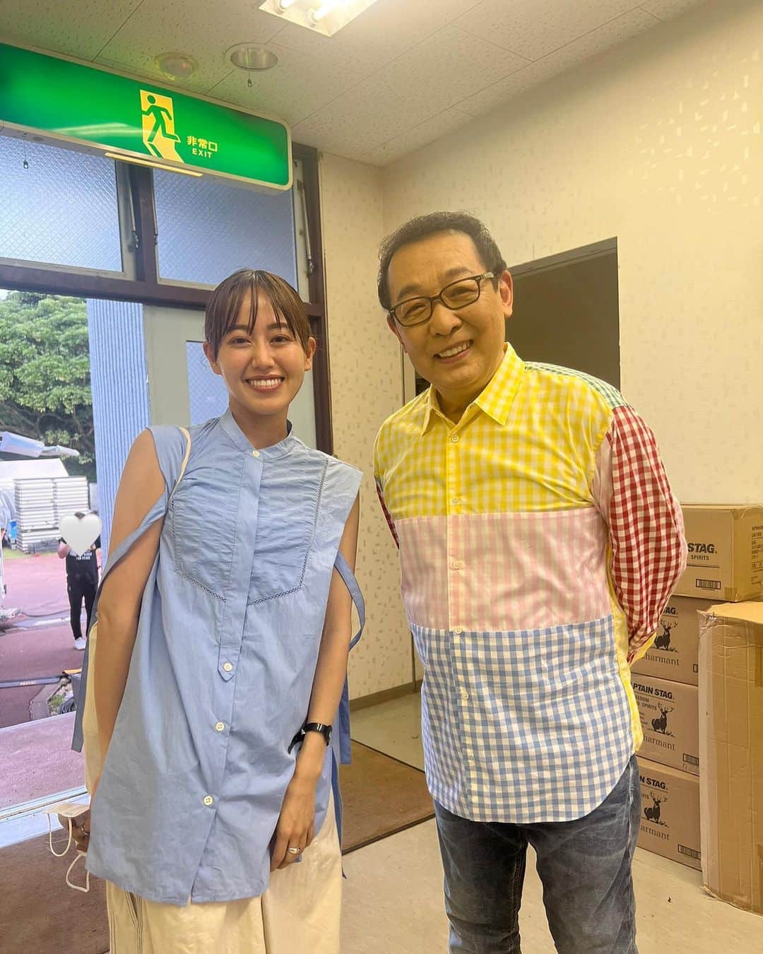 宮﨑香蓮のインスタグラム：「去年の夏の大事な思い出🌻 さださんとお会いすることができました！(大事すぎて載せられていませんでした。笑)  「稲佐山平和記念音楽祭」今年はお休みだそうですが、またパワーアップして開催されること楽しみにしています🕊」