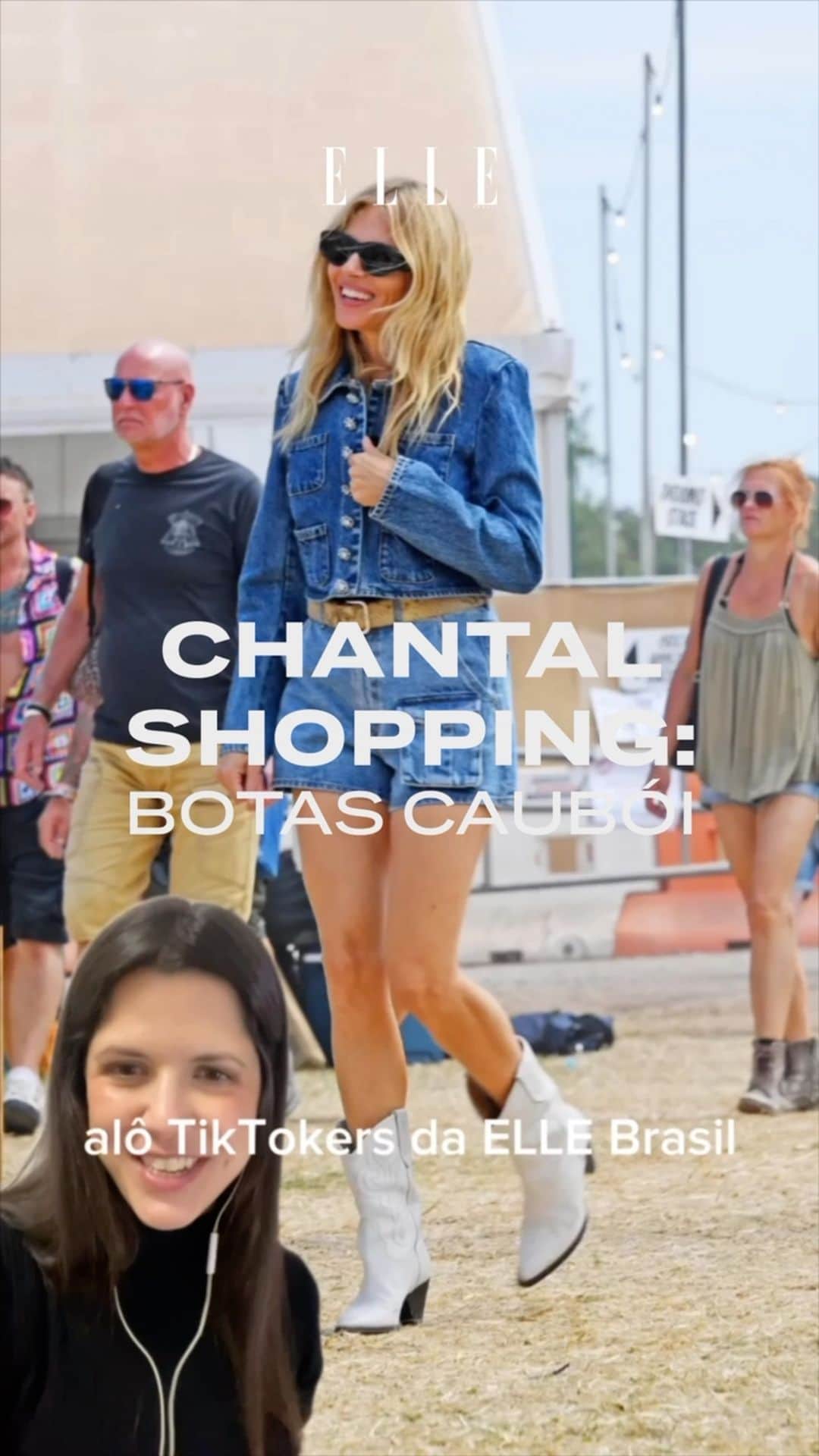 ELLE Brasilのインスタグラム：「Chegou o #ChantalShopping! No novo quadro das redes sociais de ELLE Brasil, nossa editora de shopping @chantalsordi mostra as tendências do momento com opções para você comprar já. No primeiro episódio: botas caubói em versões mais e menos caras, das extravagantes às mais básicas. Assista e comente aqui embaixo qual tendência você quer ver no próximo vídeo!」