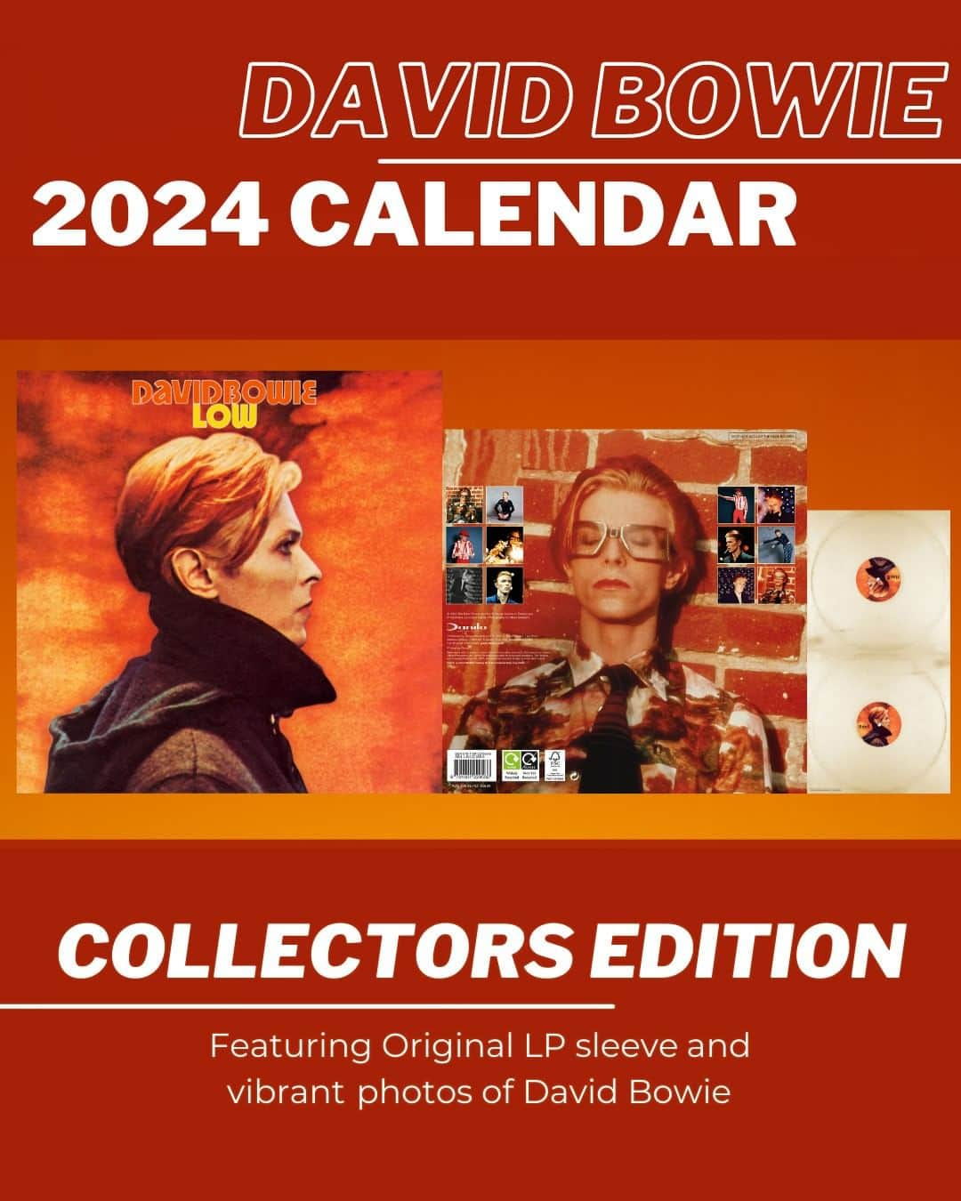 デヴィッド・ボウイさんのインスタグラム写真 - (デヴィッド・ボウイInstagram)「OFFICIAL 2024 BOWIE CALENDARS AVAILABLE FOR PRE-ORDER  “I keep a photograph, It burns my wall with time...“  Two Bowie calendars will be available to brighten your 2024 months. As is usual, there will be an A3 and a square album sized calendar.  The A3 calendar features classic images from throughout Bowie’s career, with a beautiful Mick Rock cover shot from 1972.  The square calendar is a Steve Schapiro special featuring photographs taken in 1975, including the cover image which was used for both Low and The Man Who Fell To Earth.  Available in the UK/EU, here’s the direct link: https://shop.davidbowie.com/2024-calendar (Linktree in bio)  #OfficialBowie2024Calendars #BowieCalendar」6月29日 23時28分 - davidbowie