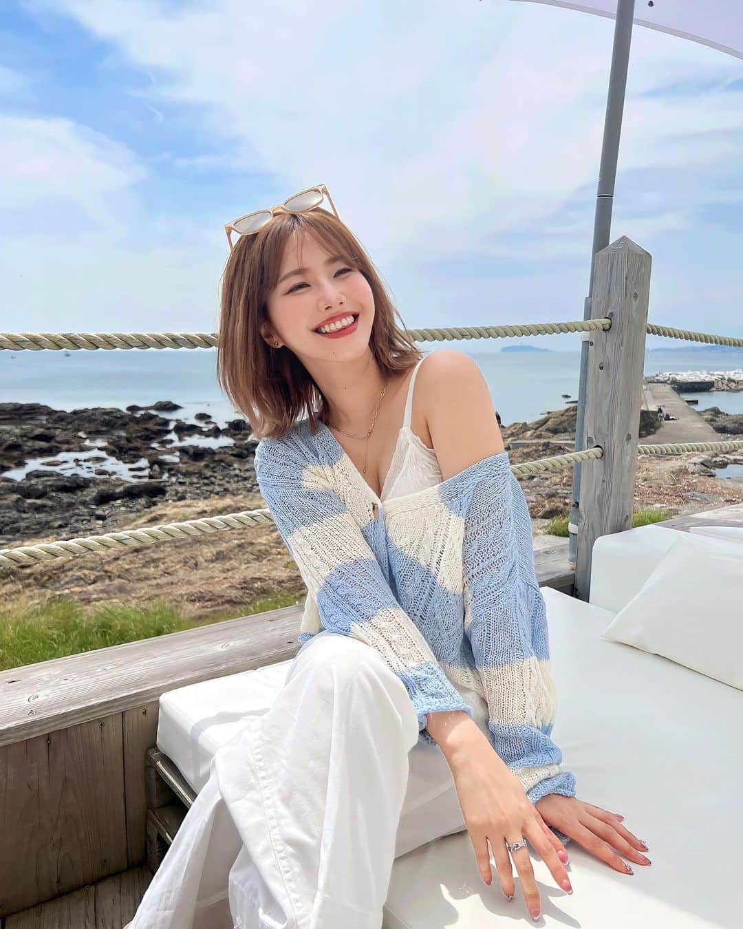 内藤理沙さんのインスタグラム写真 - (内藤理沙Instagram)「なつー🌞  #葉山 #葉山カフェ #葉山グルメ #逗子グルメ #逗子カフェ #underthepalmo」6月29日 15時45分 - risa_naito_official