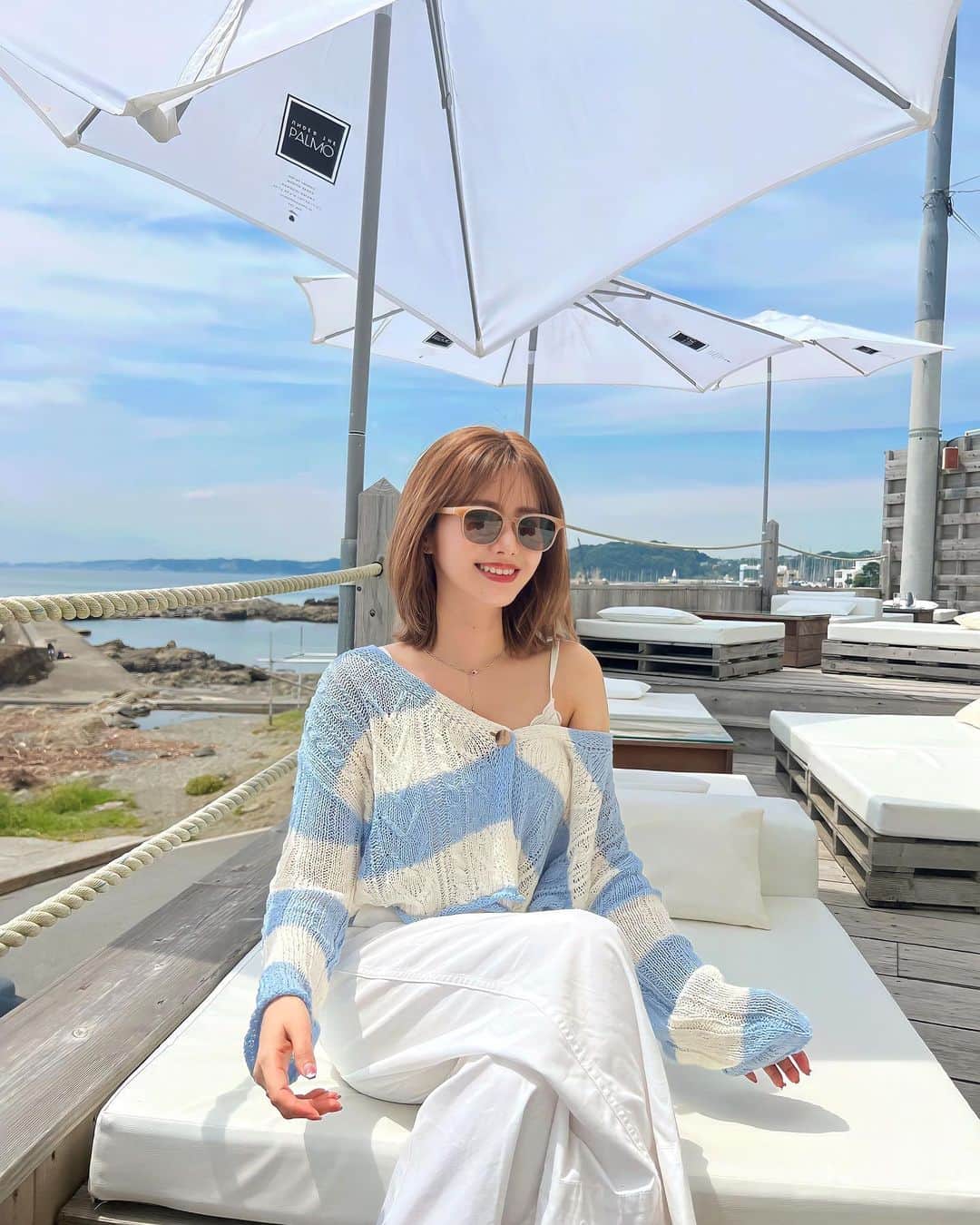 内藤理沙さんのインスタグラム写真 - (内藤理沙Instagram)「なつー🌞  #葉山 #葉山カフェ #葉山グルメ #逗子グルメ #逗子カフェ #underthepalmo」6月29日 15時45分 - risa_naito_official