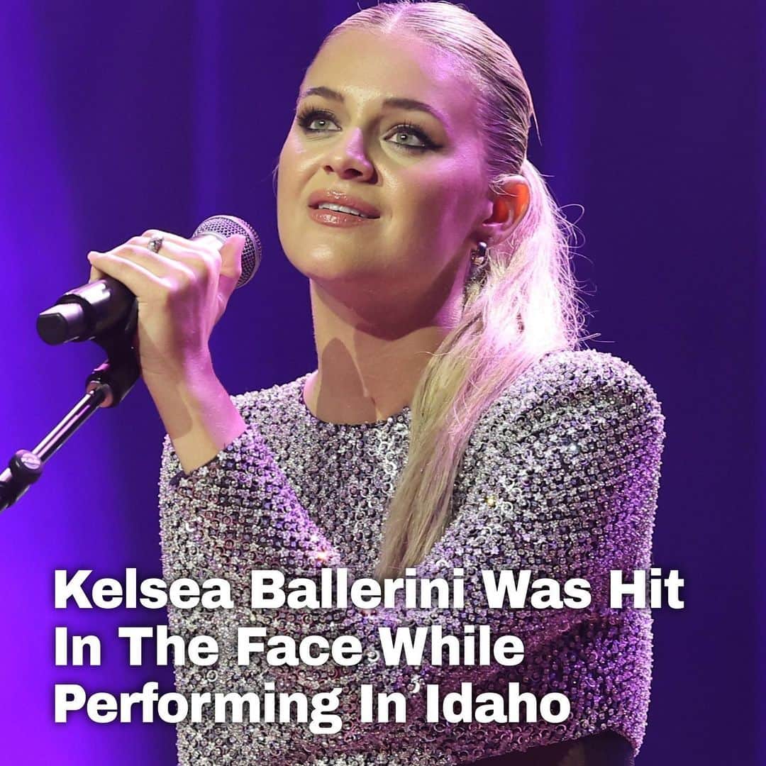 Just Jaredさんのインスタグラム写真 - (Just JaredInstagram)「Kelsea Ballerini was hit the face by an unknown object while performing on Wednesday evening in Idaho. Tap this photo in the LINK IN BIO for more details. #KelseaBallerini Photo: Getty」6月29日 16時04分 - justjared