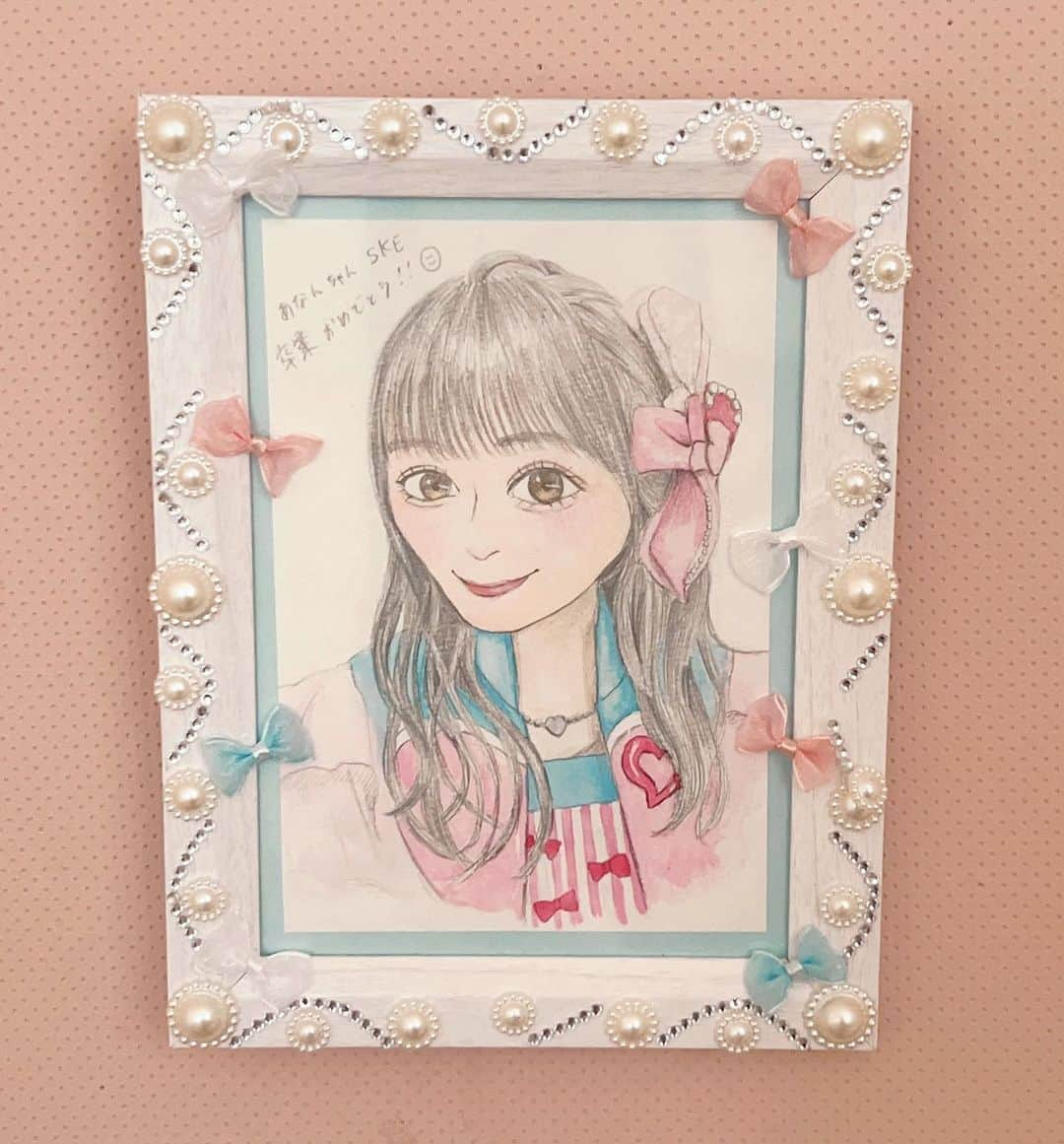 杉山歩南のインスタグラム：「お友達が描いてくれた🫧♡ 卒業したら毎日会おうねって言われた」