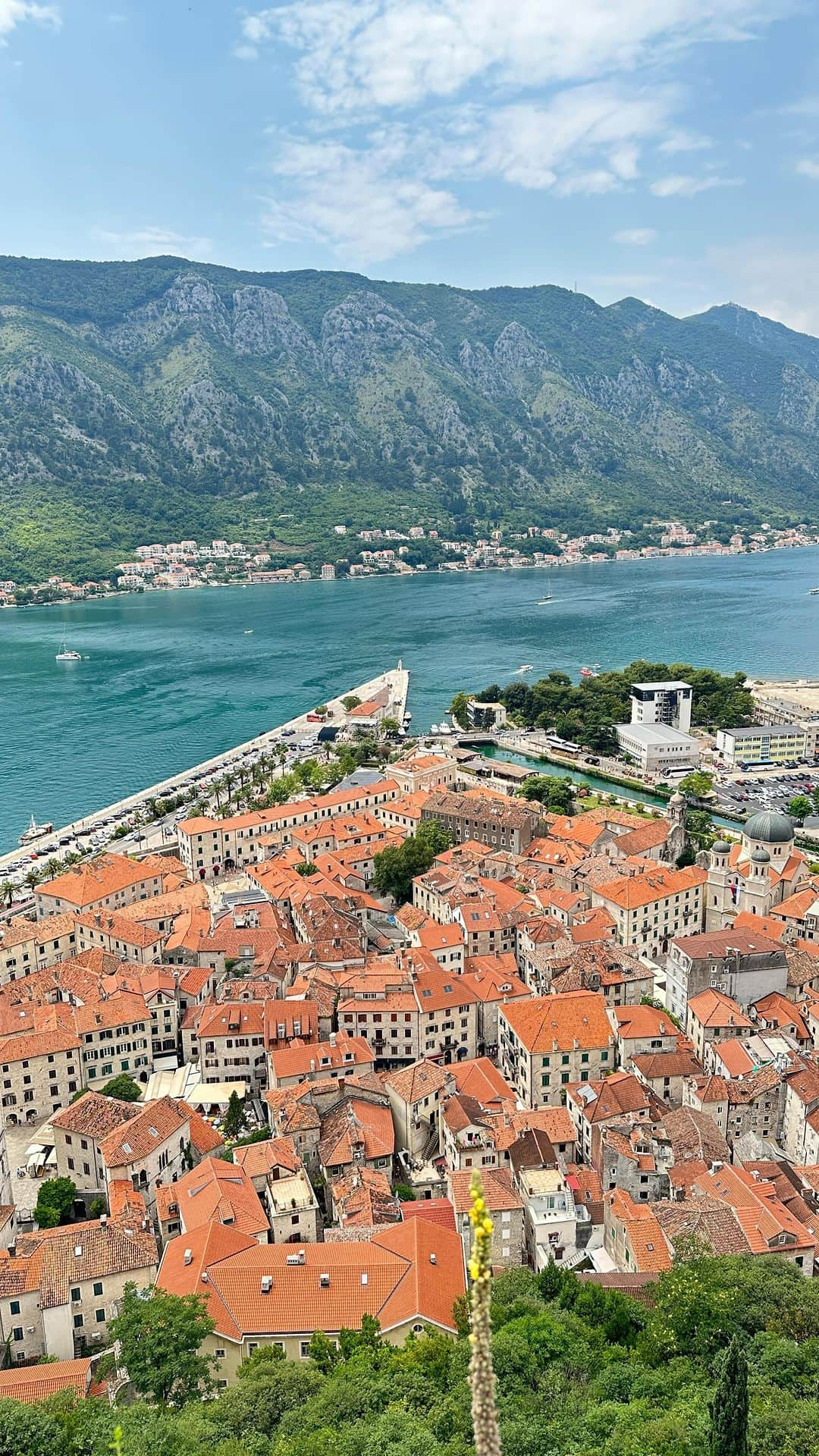 新田朝子のインスタグラム：「Beautiful #worldheritagesite of the old town, #kotor #montenegro 🧡  #travelphotography #lovetotravel #travelinggram  #コトル #モンテネグロ #旧市街 #海外旅行好きな人と繋がりたい #🇲🇪」