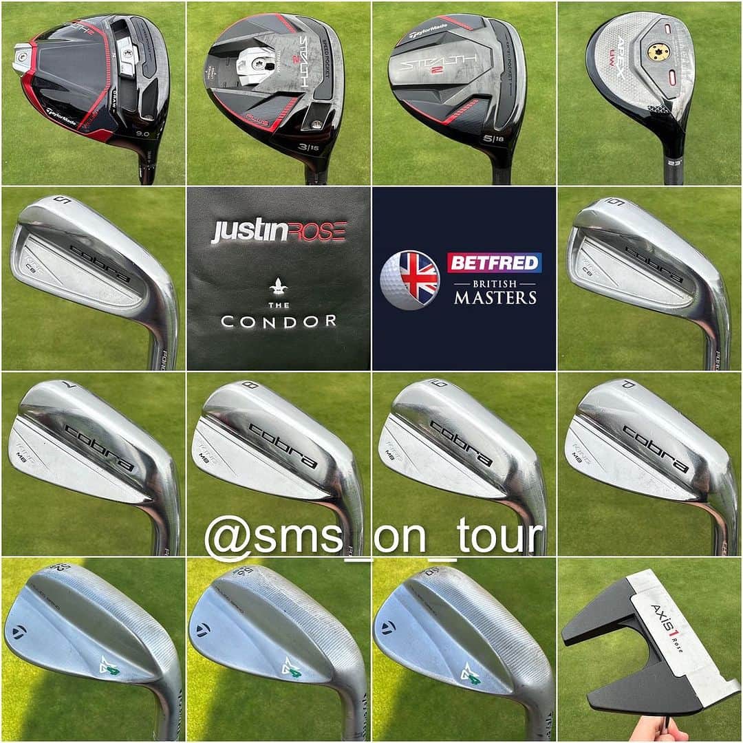 ジャスティン・ローズのインスタグラム：「@justinprose99 #witb at the @britishmasters   #justinrose #betfredbritishmasters」