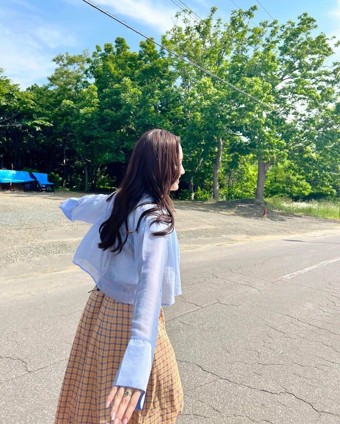 本田望結さんのインスタグラム写真 - (本田望結Instagram)「北海道はでっかい道」6月29日 18時57分 - miyu_honda_official