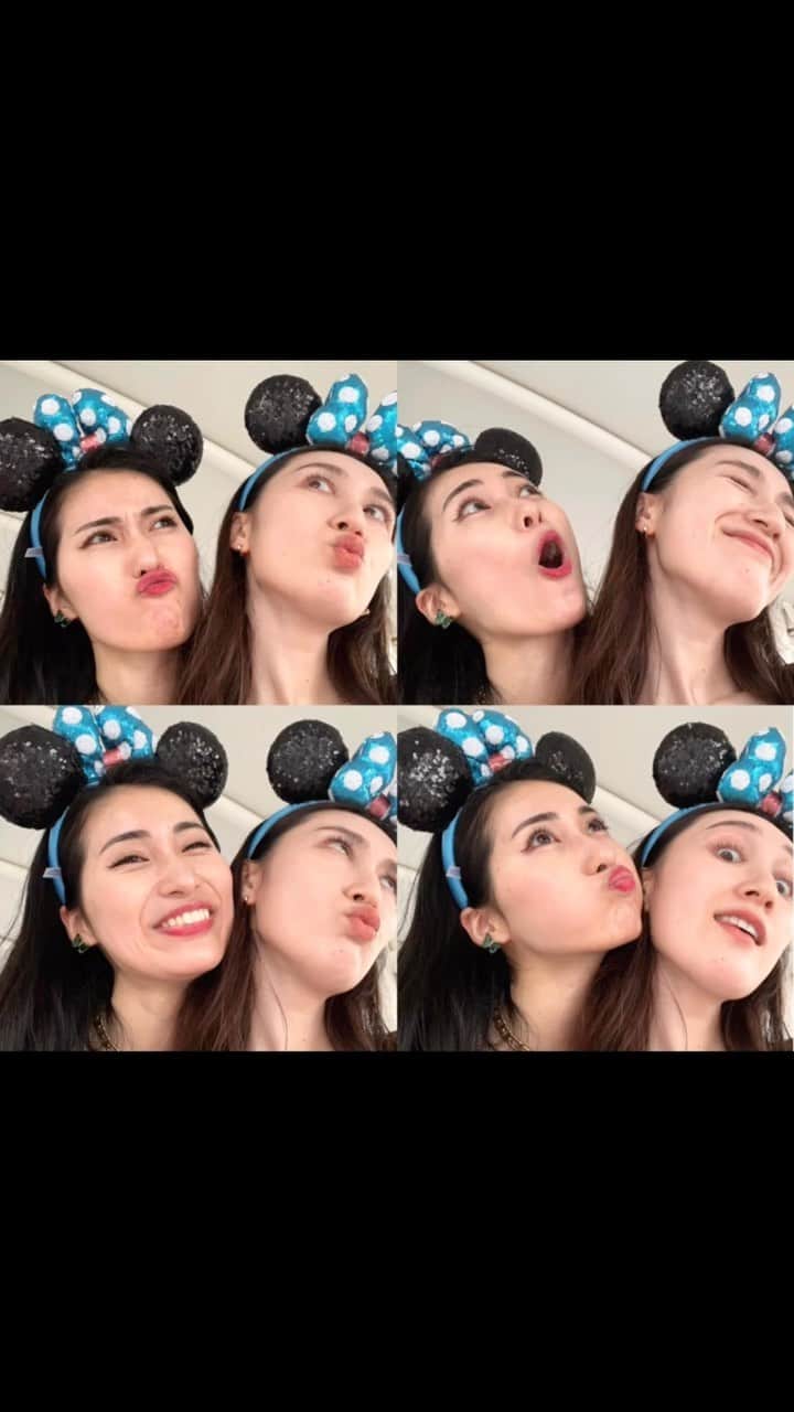 のインスタグラム：「𝔻𝕚𝕤𝕟𝕖𝕪𝕤𝕖𝕒🐭🚢💞  #ディズニーシー #ディズニーシーコーデ #雨の日ディズニー #disney #disneysea #東京ディズニーシー #twins #❤️」