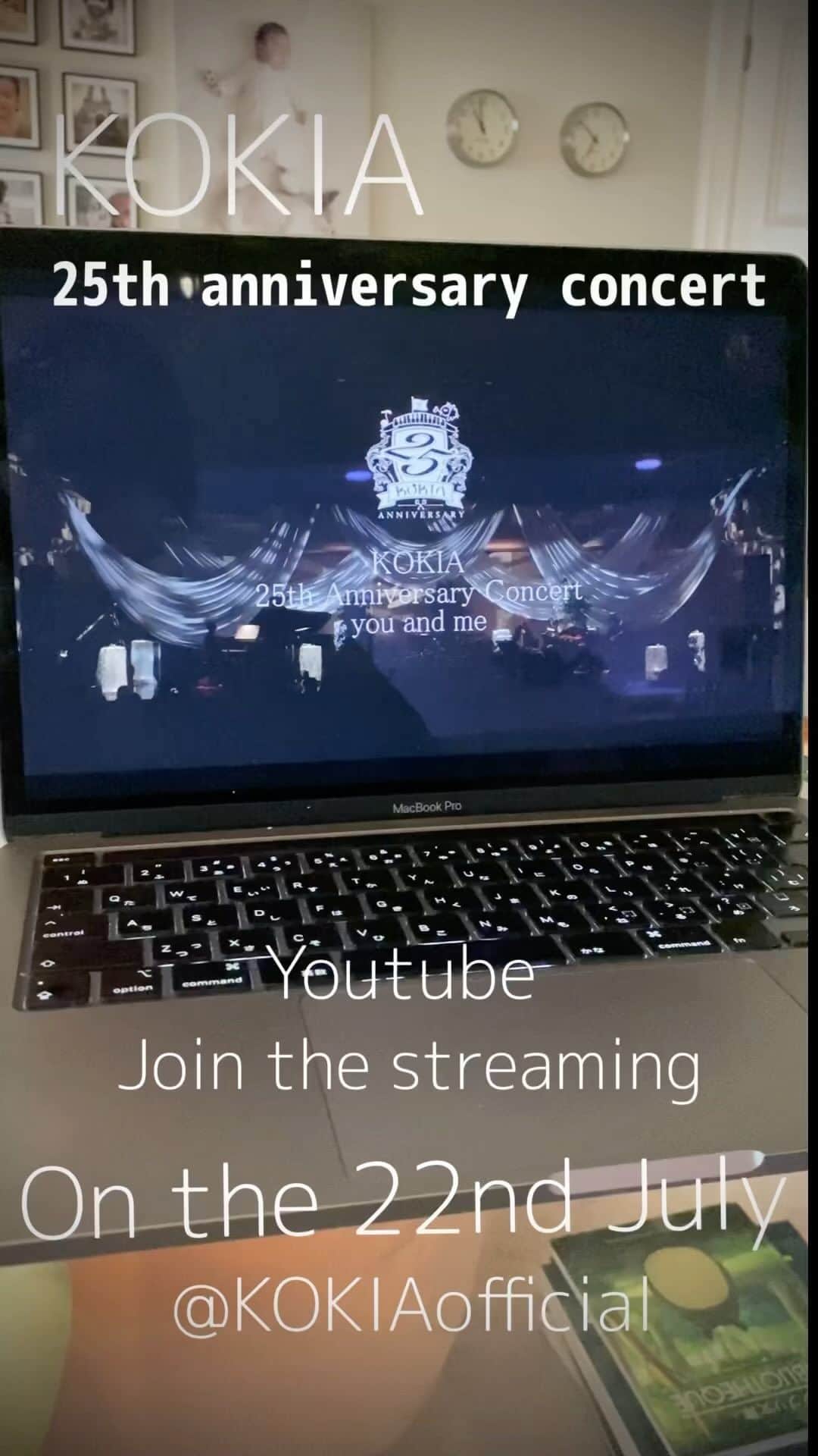 KOKIAのインスタグラム：「KOKIA 25th anniversary concert exclusive streaming!! On the 22nd of July on YouTube. Free to watch! Don’t miss it!! @KOKIAofficial」