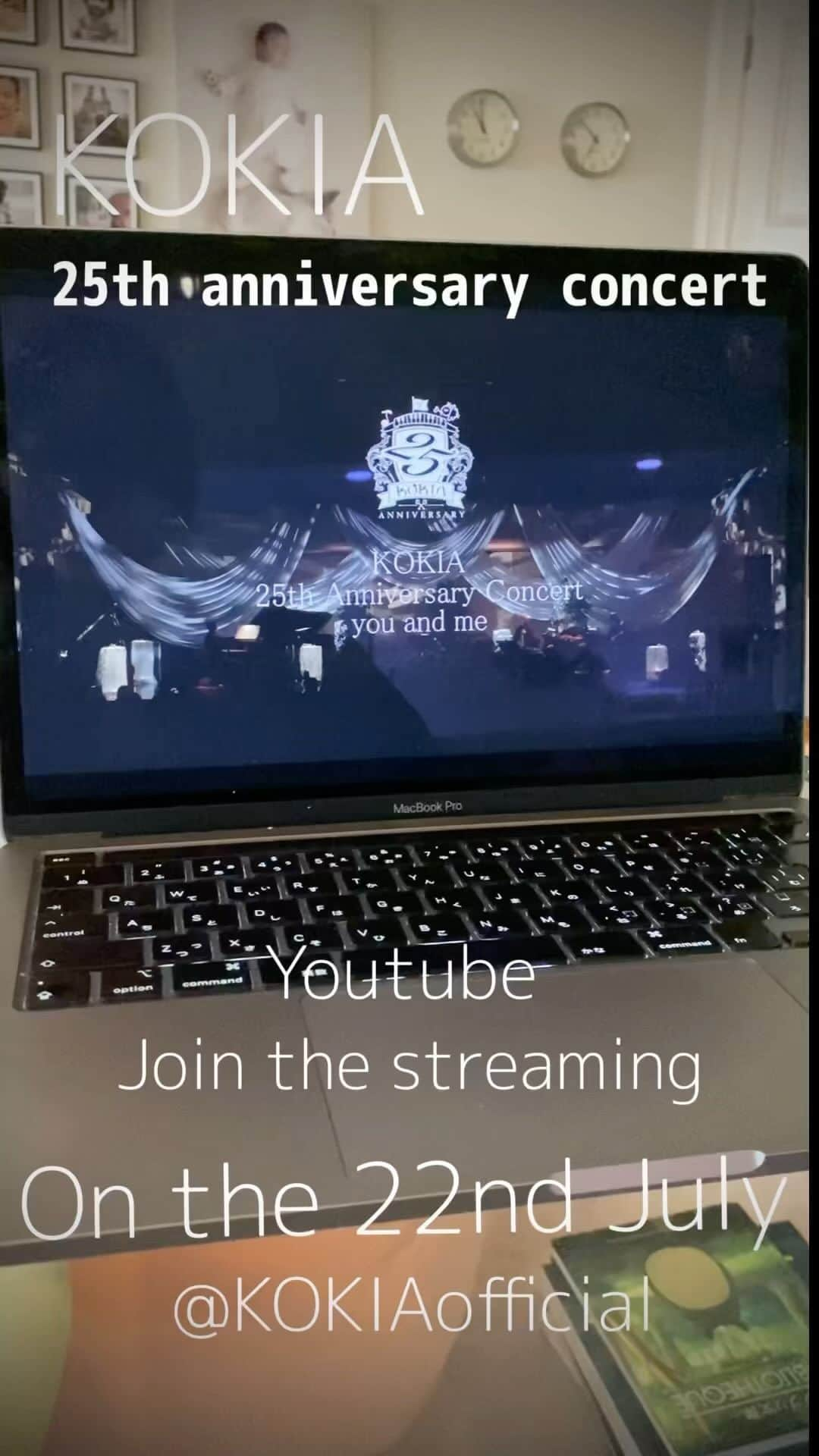 KOKIAのインスタグラム：「25th anniversary concert exclusive YouTube streaming. On the 22nd of July. Don’t miss it!! @KOKIAofficial」