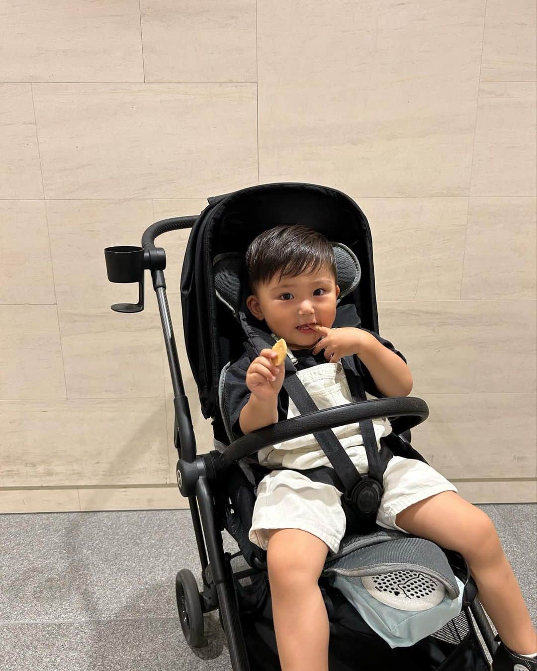 HARUEのインスタグラム：「ベビーカーの暑さ対策に  @taotaostore_jp のクーラーファンシートが大活躍👦🏽🍃  足元から頭までシート全体に風が吹いて汗蒸れを防いでくれるから、暑い日も涼しくて快適🎐  チャイルドシートにも簡単に取り付けできるし、風量調節もできたりと機能性抜群👌🏼  (空気清浄フィルター付きのタイプもあるよ！)  ベビーカーの暑さ対策にお悩みの方はぜひ☀️  #TAOTAOクーラーファンシート #PR」