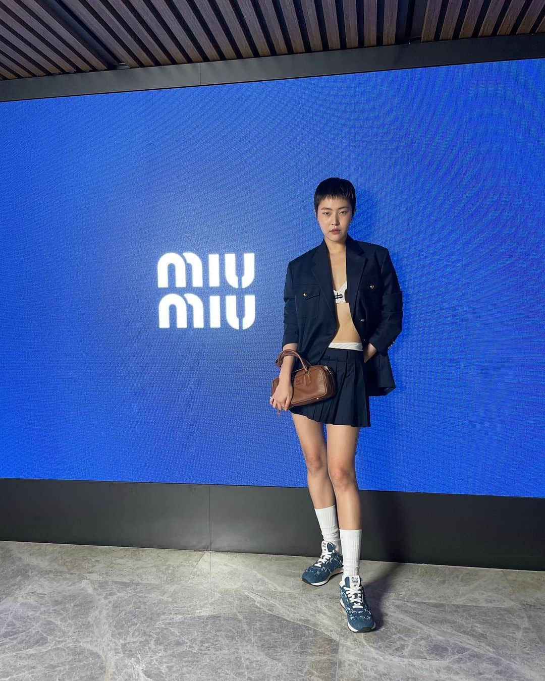 チョン・ソヒョンのインスタグラム：「MIU DAY💙 @miumiu #MiuMiuClub #MiuMiu」