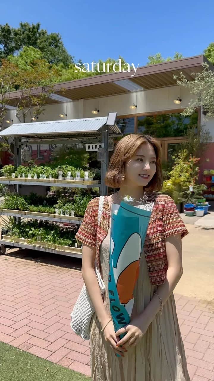 のインスタグラム：「1week summer code🌻 @muleau_official 夏アイテムで1週間コーデ🤍  Muléau公式HPにて下北沢にて開催の「Muléau Market」の詳細が公開されました!! 見てね👀」