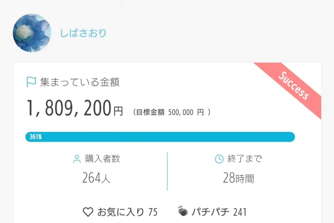 しば　さおりさんのインスタグラム写真 - (しば　さおりInstagram)「最後のネクストゴール支援金180万円先程達成しました！  達成できるのか、とても緊張していたのもあって嬉しさと安堵が入り混じってTwitterでは語彙が失われてしまいました…！  丁寧に制作して、10月に無事書籍や作品を届けることができるよう 無理しすぎず楽しみながら頑張ります😊✨  皆さんからの沢山の暖かなご支援 本当にありがとうございます🕊️  明日はいよいよ最終日です！ 最後まで悔いのないように過ごしたいと思います。  詳しくはプロフィールリンク先へ  #プラバン #ハンドメイド #Creema #creemaで販売中  #creemasprings  #クラウドファンディング」6月29日 20時55分 - koshiba0822