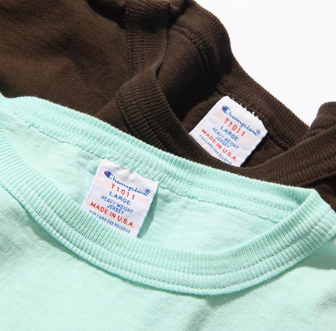 Champion Japanさんのインスタグラム写真 - (Champion JapanInstagram)「【MADE IN USA】  Item:T1011 Short Sleeve Pocket T-shirt Number:C5-X305 Color:Plum, Mint, Beige, Dark Brown Size:S, M, L, XL Price:¥6,600  #Champion #short #shortsleeve #tshirt  #ショートスリーブ #tシャツ #カジュアルコーデ #チャンピオン #23SS」6月29日 21時06分 - champion_japan