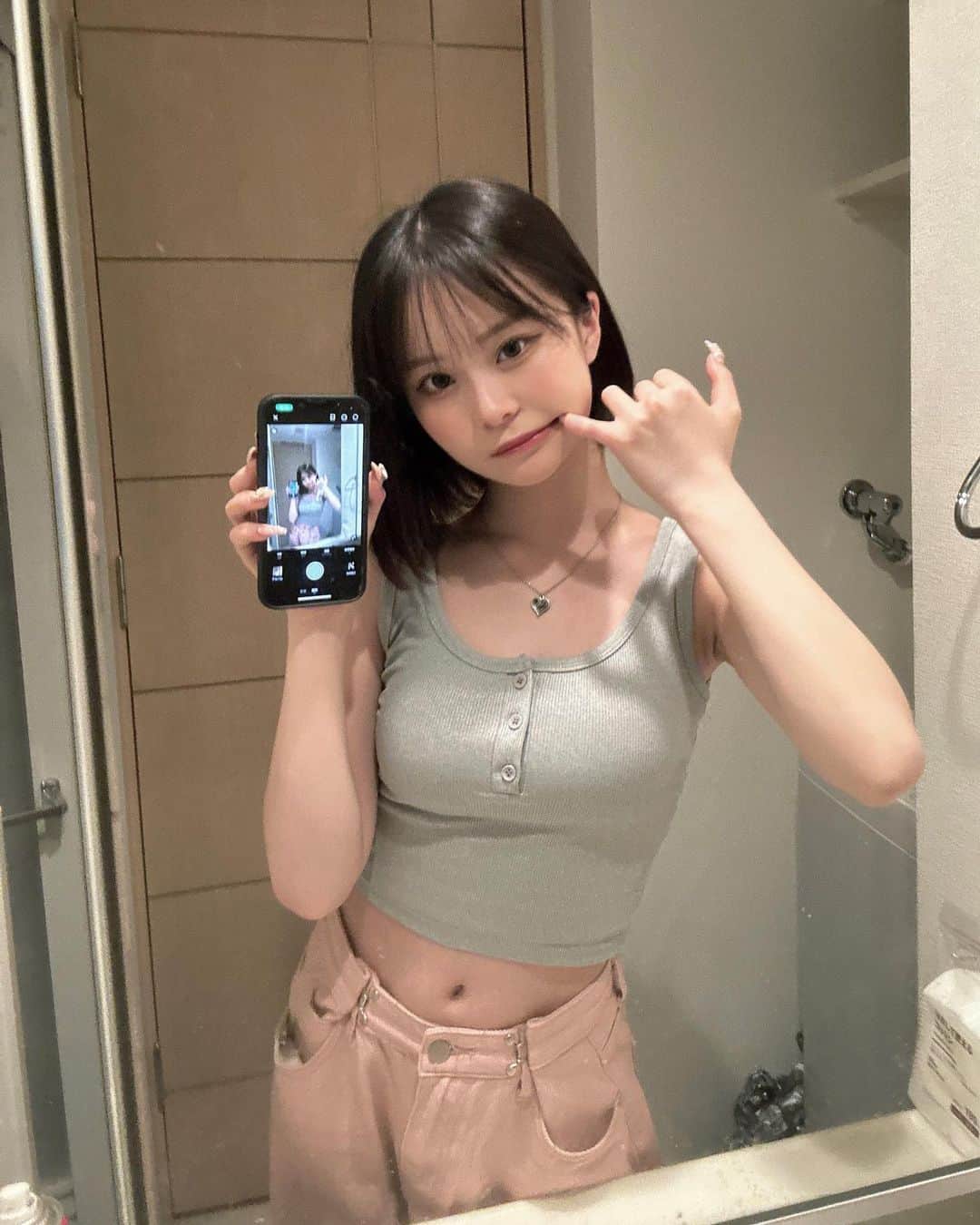 桜さんのインスタグラム写真 - (桜Instagram)「鏡ふこうね。、」6月29日 21時14分 - sakura_0808_