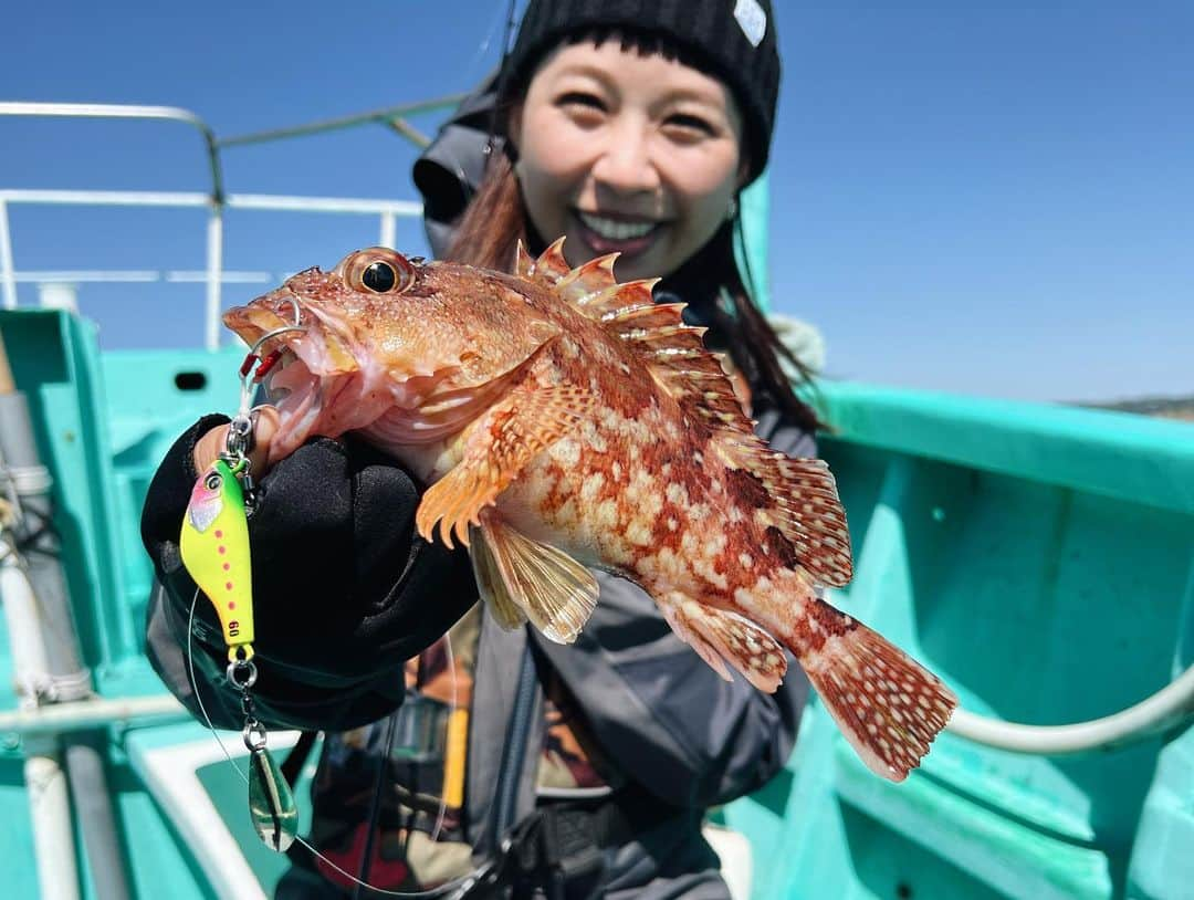 石川文菜さんのインスタグラム写真 - (石川文菜Instagram)「以前お世話になった勝浦の庄之助丸 @seijiro_1231 で楽しんだSLJ！  こちらの様子がJACKALL STATION(YouTube)にて公開になりました🐻🫶🏻  楽しいSLJだからこそ、状況に合わせてルアーの使い分けで得た釣果は嬉しさ倍増🤩🤩  久しぶりの庄之助丸は相変わらず丁寧な水中の様子をアナウンスしてくれたり、私たちの釣果を喜んでくれる素敵な船！ 先日からセイジローくんが船長を引き継いだので、今後はそちらの釣果も要チェック💡  これからどんどん面白くなるSLJシーズンに合わせてぜひご覧くださいませ👏🏻  #JACKALL #オフショア #SLJ #釣り #釣りスタグラム #釣果　#釣果グラム #魚釣り」6月29日 21時40分 - bun0404