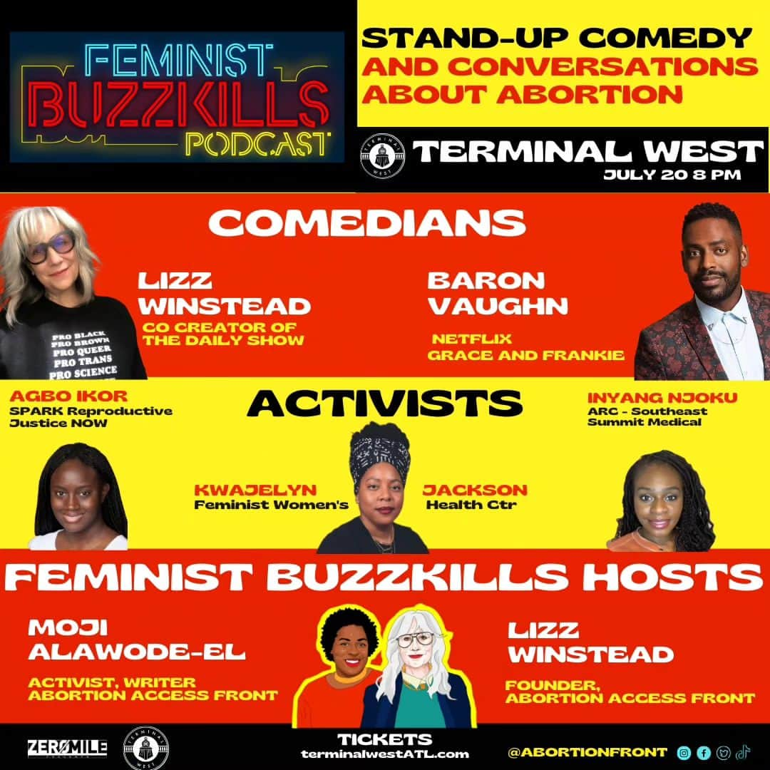 バロン・ヴォーンさんのインスタグラム写真 - (バロン・ヴォーンInstagram)「July 20th! Joining @LizzWinstead and @ojilocks at @terminalwest for the #FeministBuzzkills podcast live! We're talking abortion, activism and all things Atlanta.」6月30日 7時36分 - barvonblaq