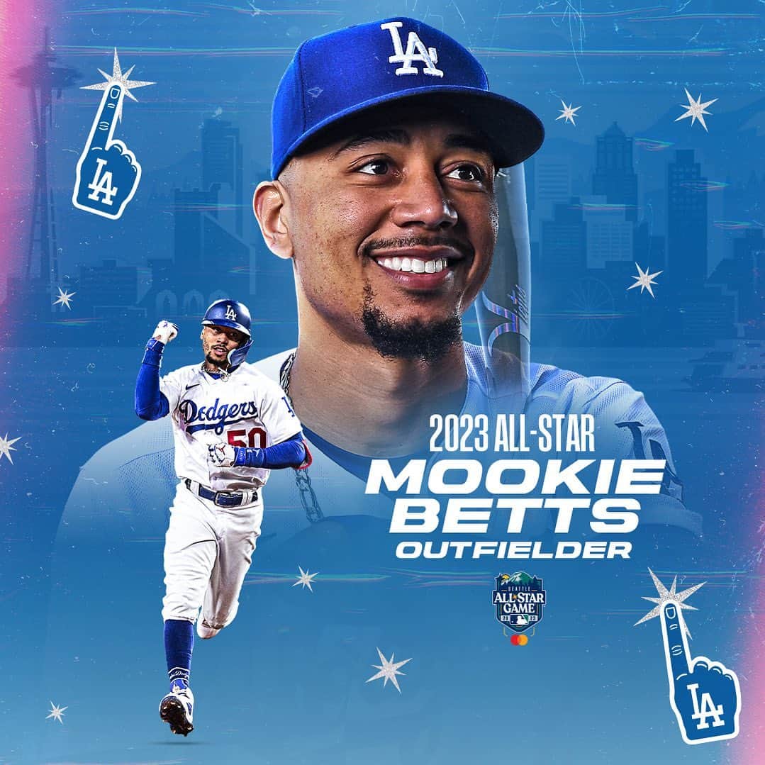Los Angeles Dodgersさんのインスタグラム写真 - (Los Angeles DodgersInstagram)「Starting in the outfield for the NL, All-Star Mookie Betts!」6月30日 8時28分 - dodgers