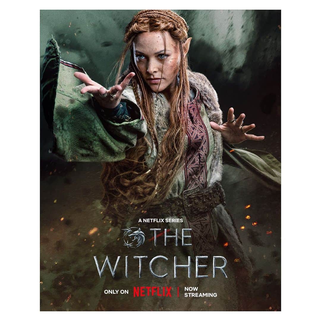 メシア・シムソンのインスタグラム：「The Witcher Season 3 Volume 1 streaming on Netflix NOW 🧝🏼‍♀️✨」