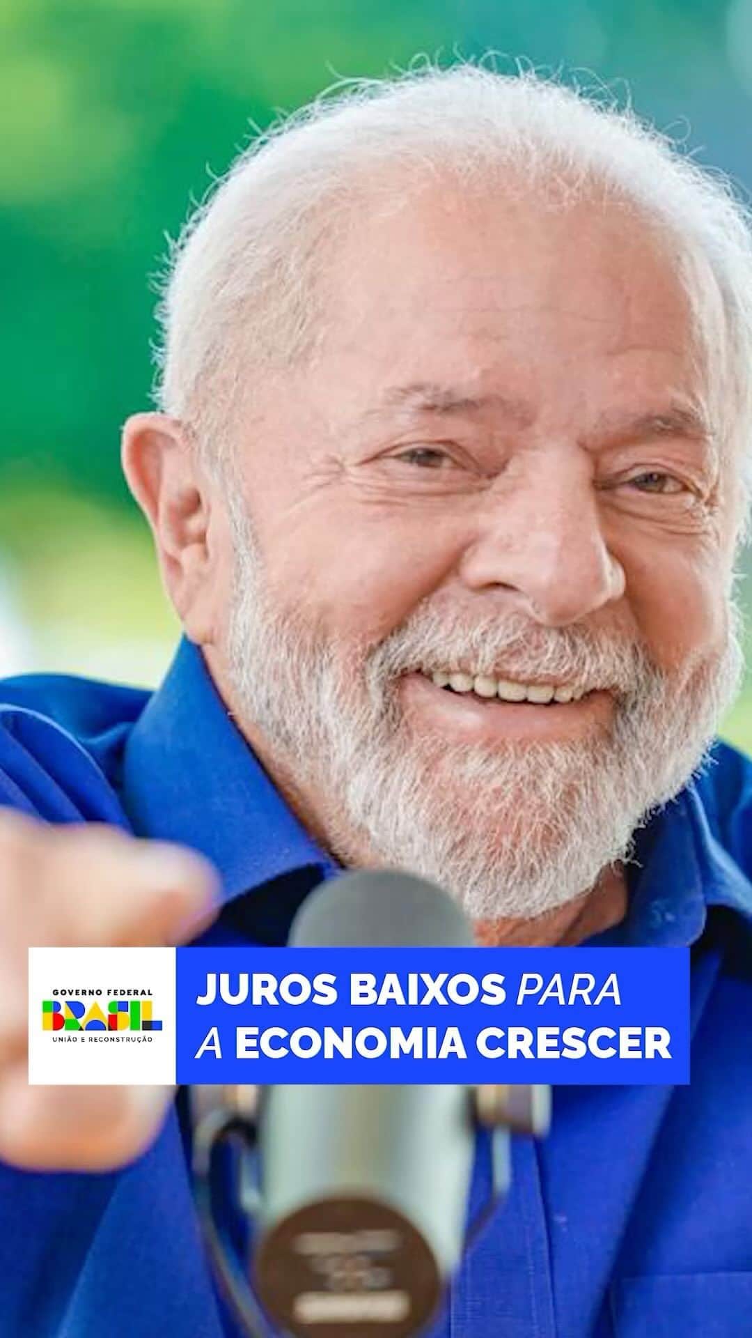 ジルマ・ルセフのインスタグラム：「“Não existe, hoje, nenhuma explicação para que a taxa de juros esteja a 13,75%, porque nós não temos inflação de demanda.  A inflação, em 12 meses, está menos que 5%, por que a taxa de juros tem que estar nesse nível? Qual é a explicação? Não existe explicação”, afirmou o presidente @LulaOficial nesta quinta-feira (29/06), em entrevista à Rádio Gaúcha.  🎥 Audiovisual/PR」