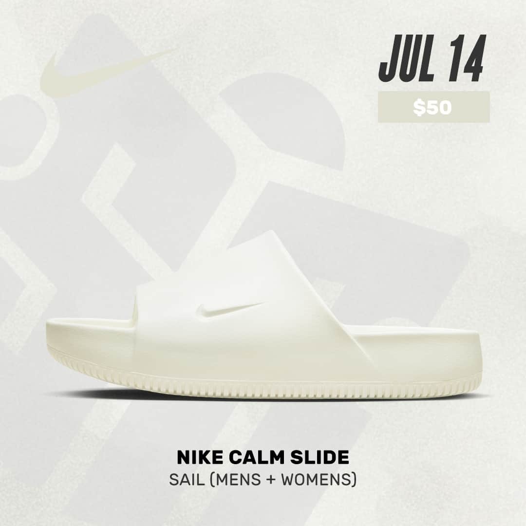 Sneaker Newsさんのインスタグラム写真 - (Sneaker NewsInstagram)「#SNReleaseAlert : The Nike Calm Slide is scheduled to release on July 14th ($50) in five different colorways. Swipe left to see them all! LINK IN BIO for full details.」6月30日 3時01分 - sneakernews
