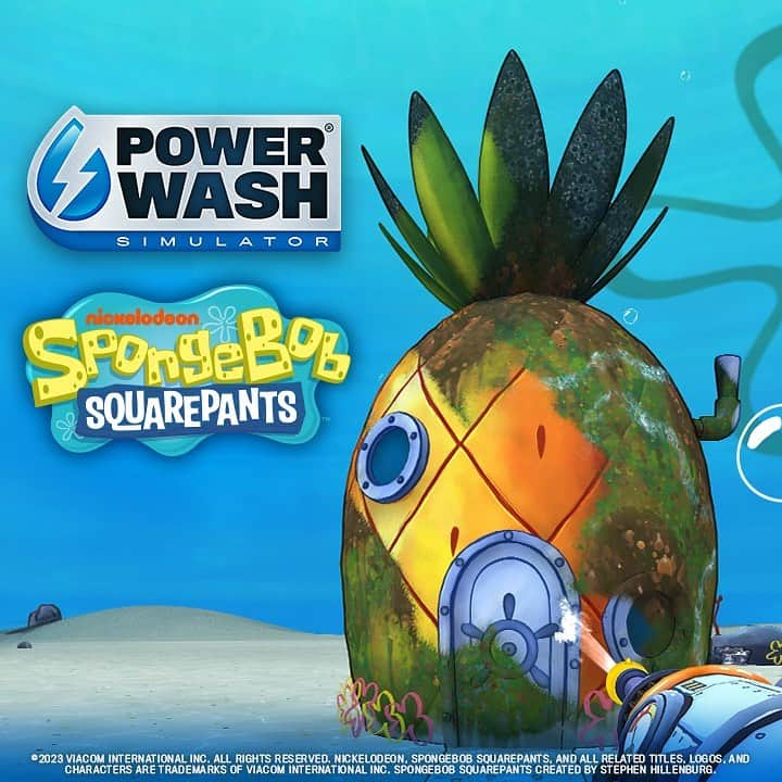 スポンジボブさんのインスタグラム写真 - (スポンジボブInstagram)「It’s like a reef blower, only with more POWER! 🫧  Get fully absorbed in the new SpongeBob SquarePants Special Pack for PowerWash Simulator. Out now on all major platforms」6月30日 3時13分 - spongebob