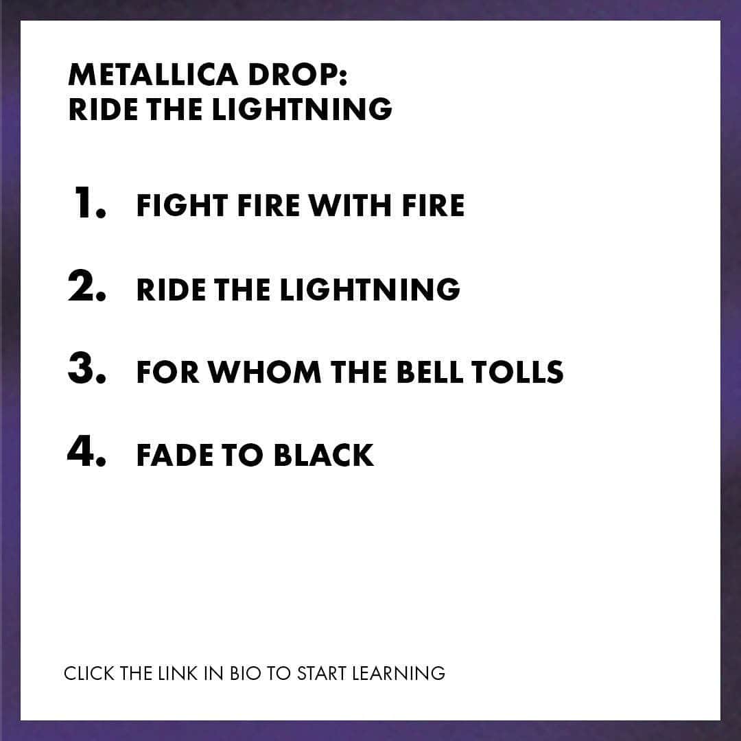 Fender Guitarさんのインスタグラム写真 - (Fender GuitarInstagram)「Take an electrifying journey back to @metallica’s second album with the new Fender Play "Ride the Lightning" Collection. Learn songs from the album, including "For Whom the Bell Tolls," "Trapped Under Ice" and more. Click the link in bio to start learning.」6月30日 4時00分 - fender