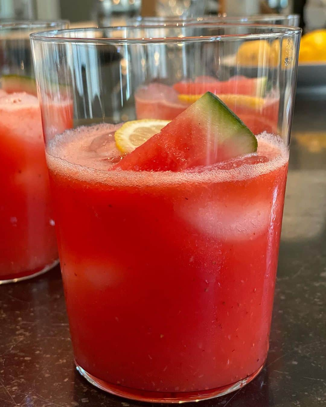 アイナ・ガーテンのインスタグラム：「I'm testing Watermelon Lemonade for my next cookbook. (They call this work??) They're so delicious!  Should I serve it with vodka or no vodka?? Thanks @sarahleahchase」