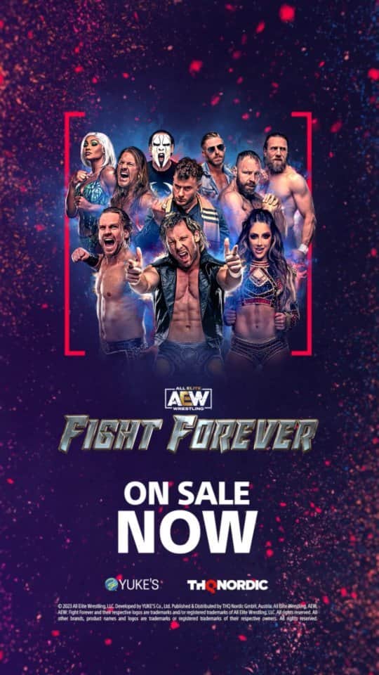 のインスタグラム：「The wait is over. AEW Fight Forever is officially on sale now!」