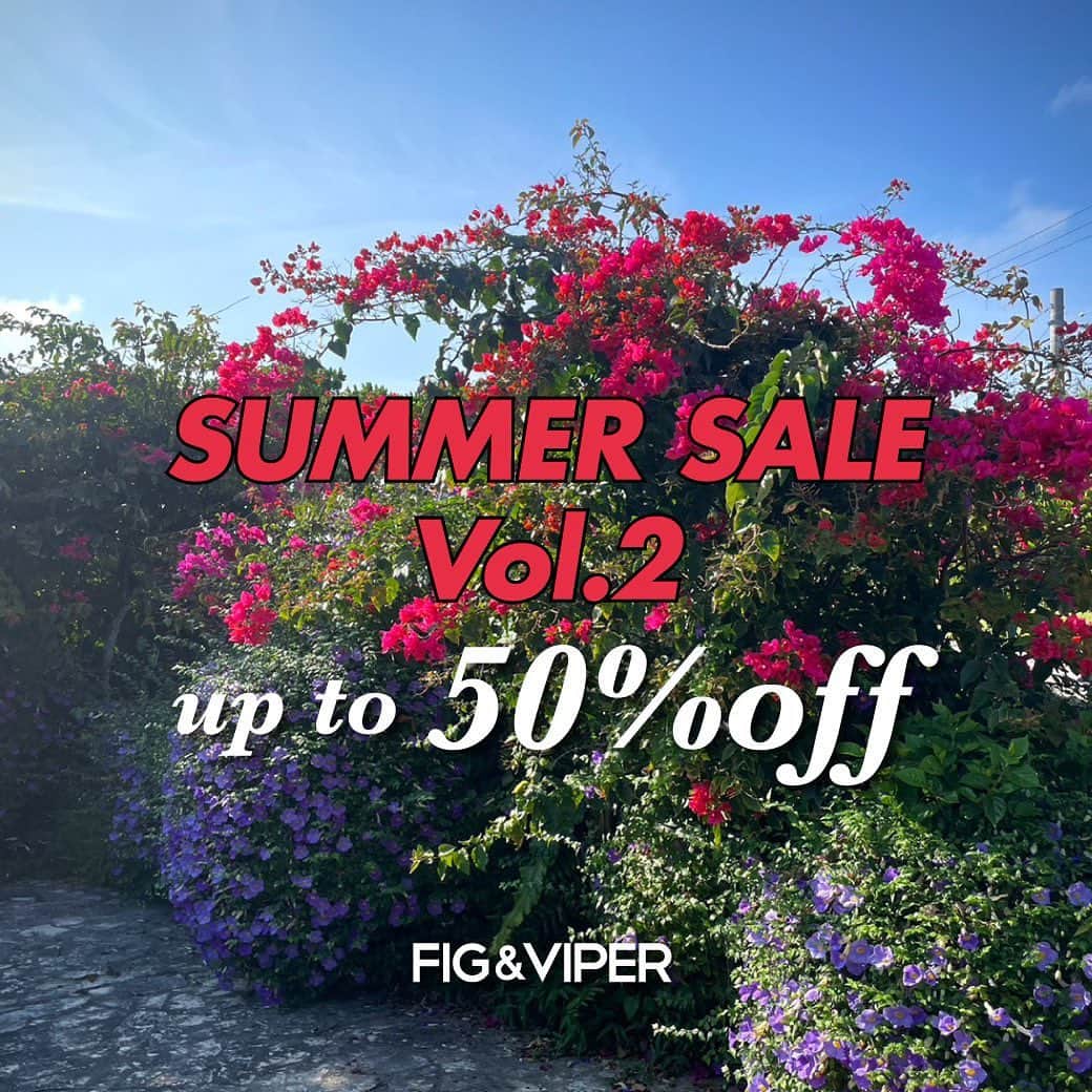 FIG&VIPERのインスタグラム：「✨SUMMER SALE✨  _______________________________________________  #figandviper」