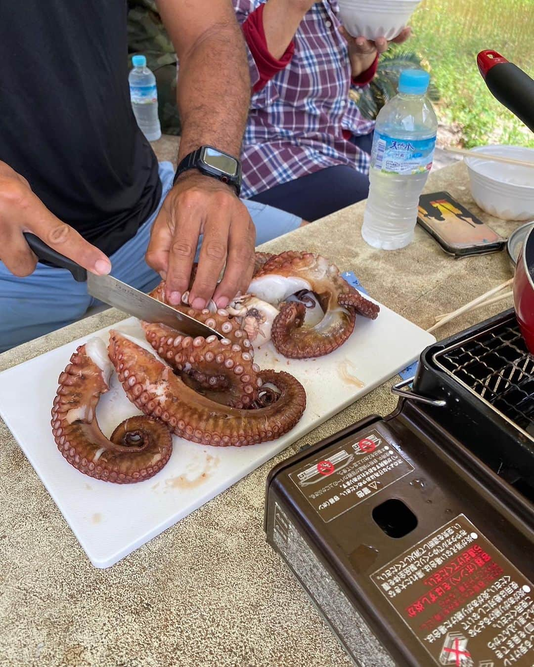 武田敏希さんのインスタグラム写真 - (武田敏希Instagram)「#良かったら晩飯一緒に食べませんか、、、  #多良間島 #多良間ブルー #宮古島グルメ #宮古島#沖縄#タコ #タンパク質メニュー」6月30日 16時52分 - _takedatoshiki_