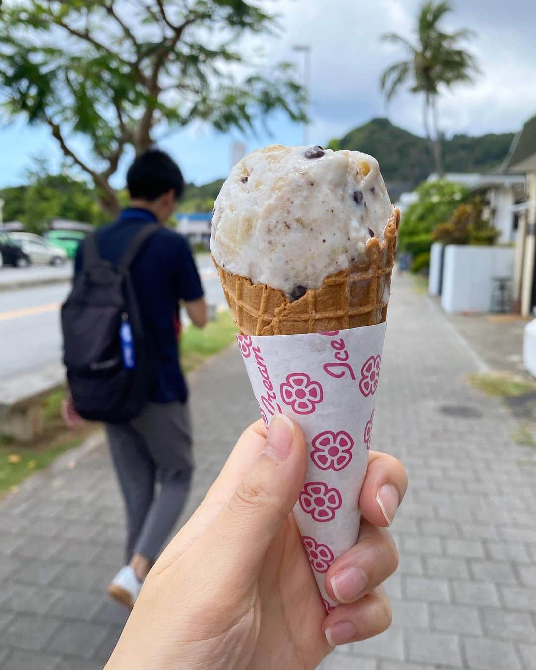 小林希さんのインスタグラム写真 - (小林希Instagram)「小笠原父島に着いたら、 真っ先に、 島バナナチョコアイスです💛 島バナナシェイクでもよいですが、 販売率はアイスのが高いのです。  そして、今夜からまた洋上🚢 硫黄島へ…  その前に、 アイスを食べながら向かったのは 小笠原ビジターセンター。 硫黄島の資料を探してきました。 あまりにも有名な ローゼンタールの写真ですね👀 どきどき..  #小笠原海運 #硫黄島 #父島 #クルーズ #小笠原諸島  #小笠原群島」6月30日 17時35分 - nozokoneko