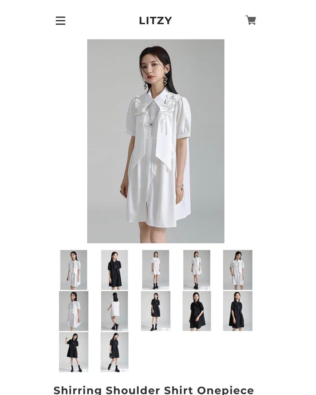 白井琴望さんのインスタグラム写真 - (白井琴望Instagram)「@litzy__official   最近購入したワンピース🗣️🤍 やっぱり白が好きです！！  Shirring Shoulder Shirt Onepiece White M」6月30日 17時53分 - _shirai_kotono