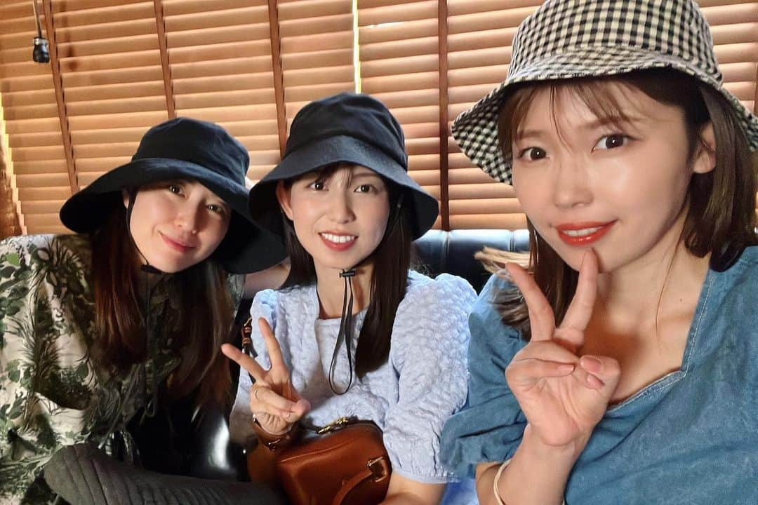 中村愛さんのインスタグラム写真 - (中村愛Instagram)「👒♡ ・ ・ ・ 仲良し 帽子3人組🤗🤗🤗  ずーっと話が止まらん！ みんな男みたいな性格で楽すぎる🤭！ 　 #ゆとり世代  #メンタル強い系女子」6月30日 10時15分 - nakamuramura_ai