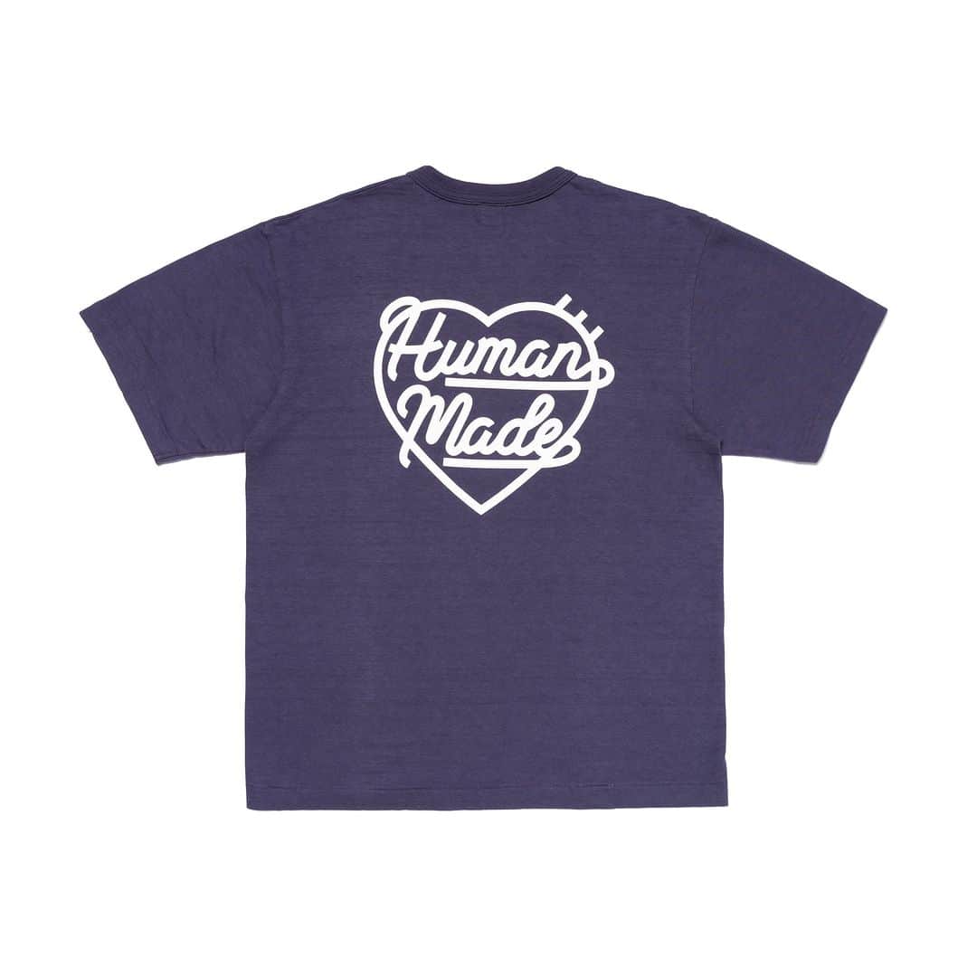 HUMAN MADEさんのインスタグラム写真 - (HUMAN MADEInstagram)「"HEART BADGE T-SHIRT" is available at 1st July 11:00am (JST) at Human Made stores mentioned below.  7月1日AM11時より、"HEART BADGE T-SHIRT” が HUMAN MADE のオンラインストア並びに下記の直営店舗にて発売となります。  [取り扱い直営店舗 - Available at these Human Made stores] ■ HUMAN MADE ONLINE STORE ■ HUMAN MADE OFFLINE STORE ■ HUMAN MADE HARAJUKU ■ HUMAN MADE SHIBUYA PARCO ■ HUMAN MADE 1928 ■ HUMAN MADE SHINSAIBASHI PARCO  *在庫状況は各店舗までお問い合わせください。 *Please contact each store for stock status.  HUMAN MADE定番の柔らかいスラブ生地を用いた丸胴ボディーのTシャツ。フロントにはワンポイントでワッペン、バックにはオリジナルグラフィックが施されています。  T-shirt with Human Made's standard rounded body. Woven with uneven slub yarn, it has a soft texture and a simple design. Details include a heart-shaped badge on the front and an original graphic on the back.」6月30日 11時00分 - humanmade