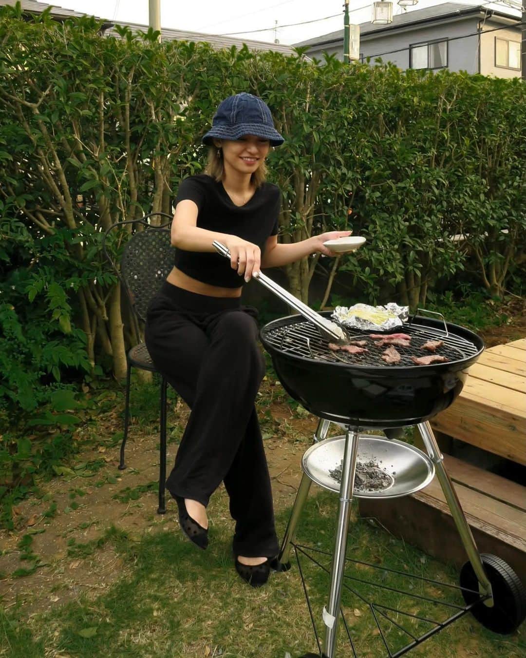 宮本沙恵のインスタグラム：「週末LIFE🍖 . #bbq#アウトレット#茨城」