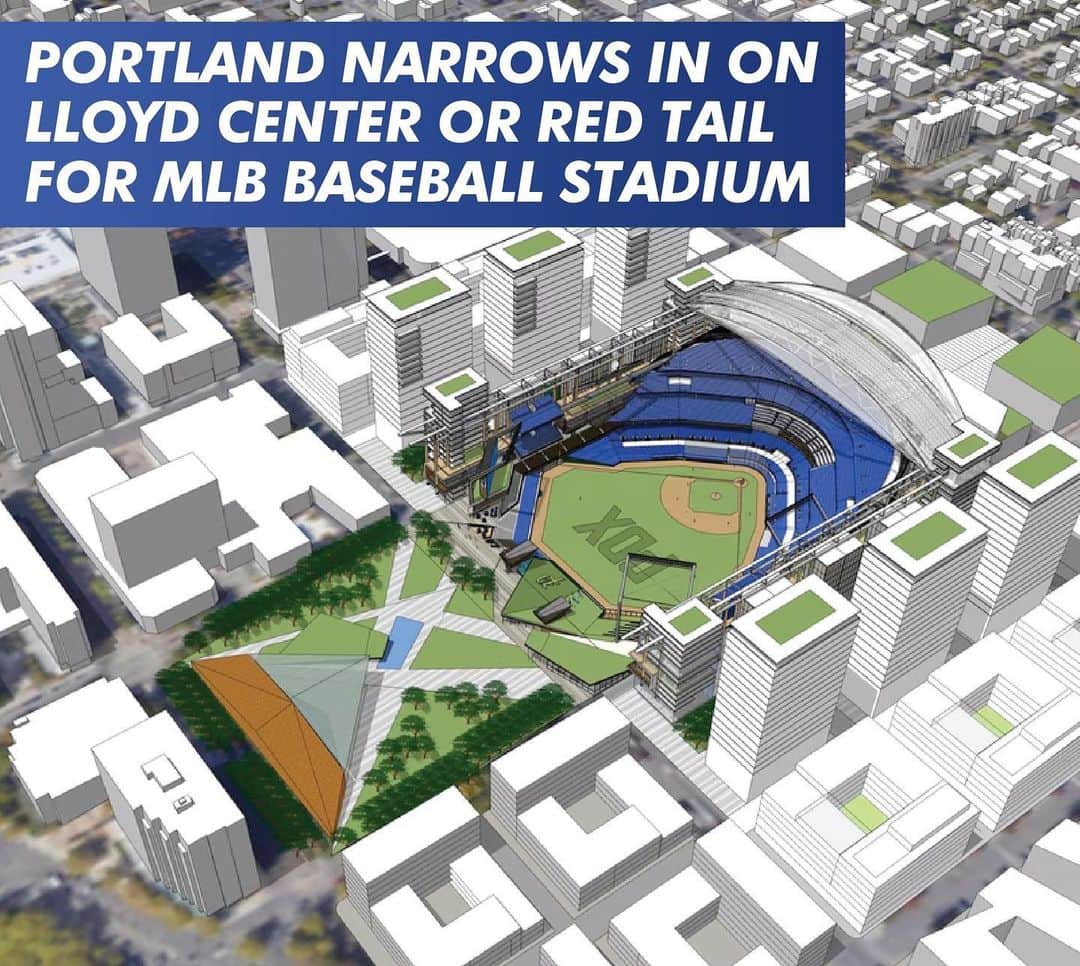Portlandのインスタグラム：「Big news baseball fans! ⚾️  The @portlanddiamondproject is eyeing potential stadium sites at Lloyd Center Mall or RedTail Golf Course with 163 acres. City officials and project executives are currently in discussions, working towards a formal agreement.  Managing director Craig Cheek said, “We can't wait to share more info as we continue making progress.”  By securing either land positions, the city is edging closer to MLB expansion in the near future.  Let's unite and bring MLB to Portland! ⚾️💪  #MLBExpansion #PortlandDiamondProject #baseballlove」