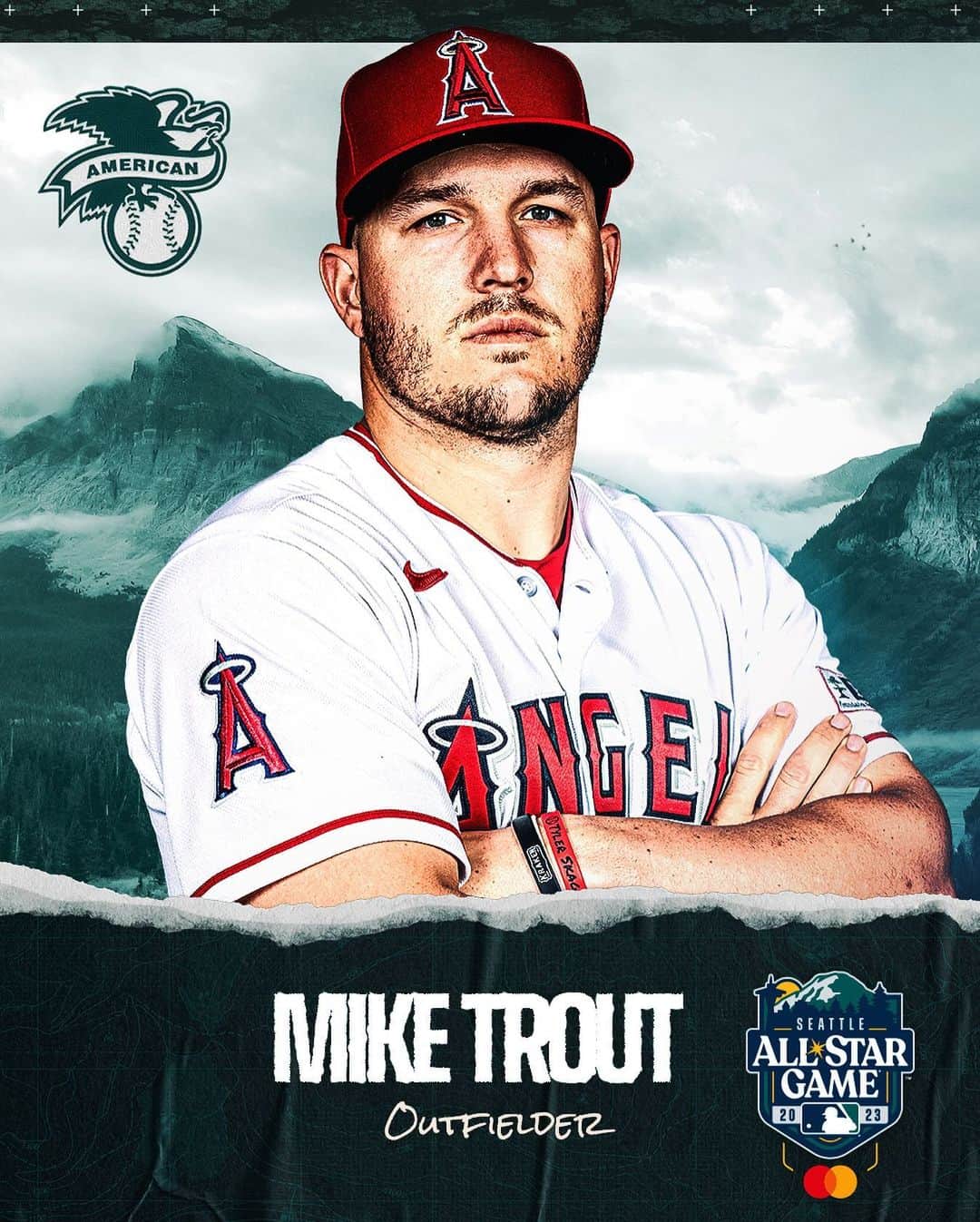 マイク・トラウトのインスタグラム：「Thank you! 🙏🏼 See you in Seattle! #AllStarGame」