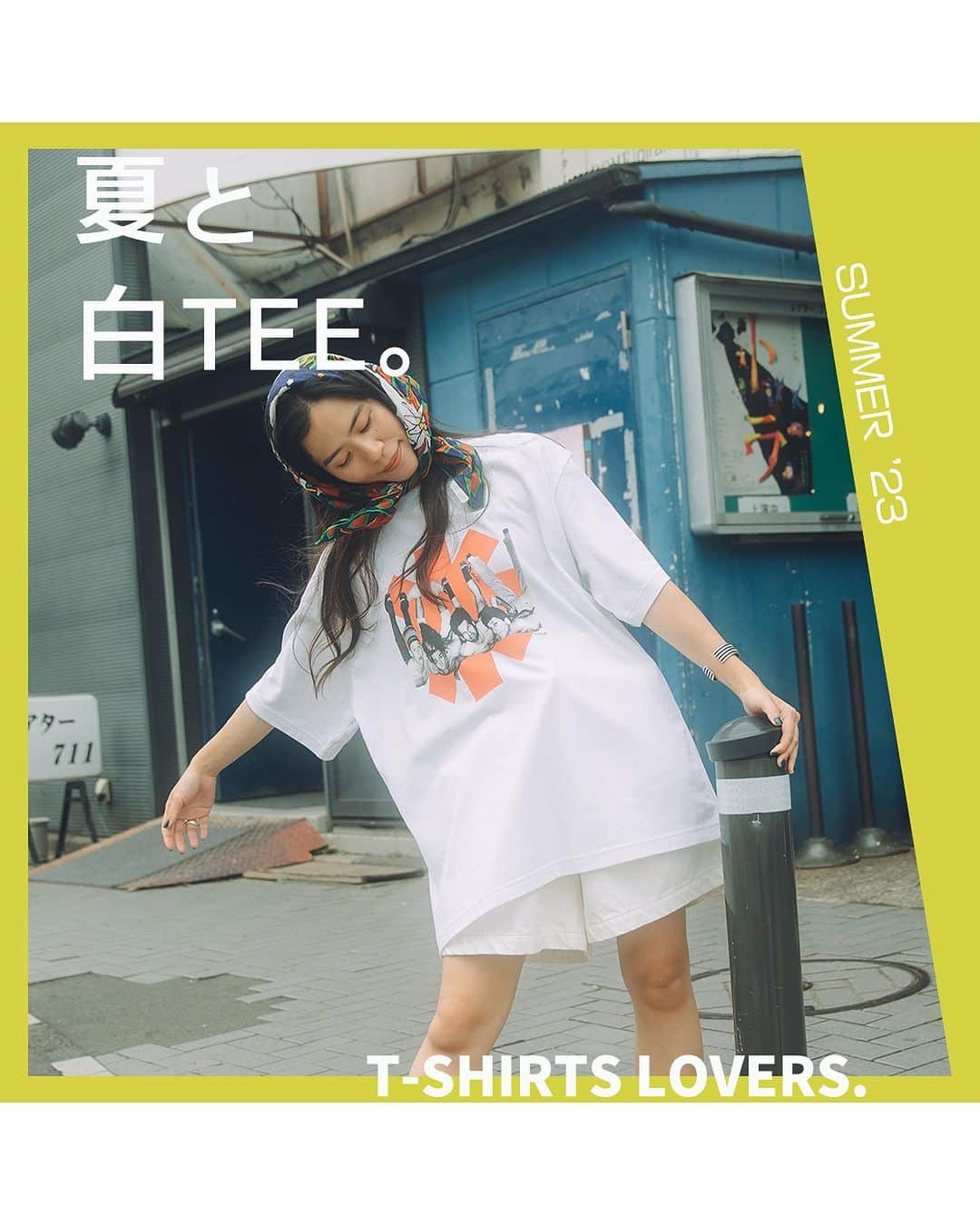 のインスタグラム：「夏と白TEE。　SUMMER,23   -------------   夏が待ち遠しくなる ジャーナルスタンダードでしか買えない スペシャルなTEEシャツを厳選！     ⁡ ・Red Hot Chili Peppers × IMAGE CLUB LIMITED × JOURNAL STANDARD №23071600997010 ￥8,250税込  7月下旬発売予定 ※現在予約受付中！！   ・[JOHN LENON]プリントTee №23071600995010     ￥7,150税込 ※今週店頭発売！   ・[BROTHER MERLE]Visual Junk TEE   №23071600937010   ￥7,480税込 ※今週店頭発売！   ・THRASHER　PRINT S/S T-SH №23071610000630  ￥12,100税込 ※7月下旬発売予定   -----------   #2023SS #journalstandard #baycrews #fashion #journalstandardmens #journalstandardladies#ジャーナルスタ」