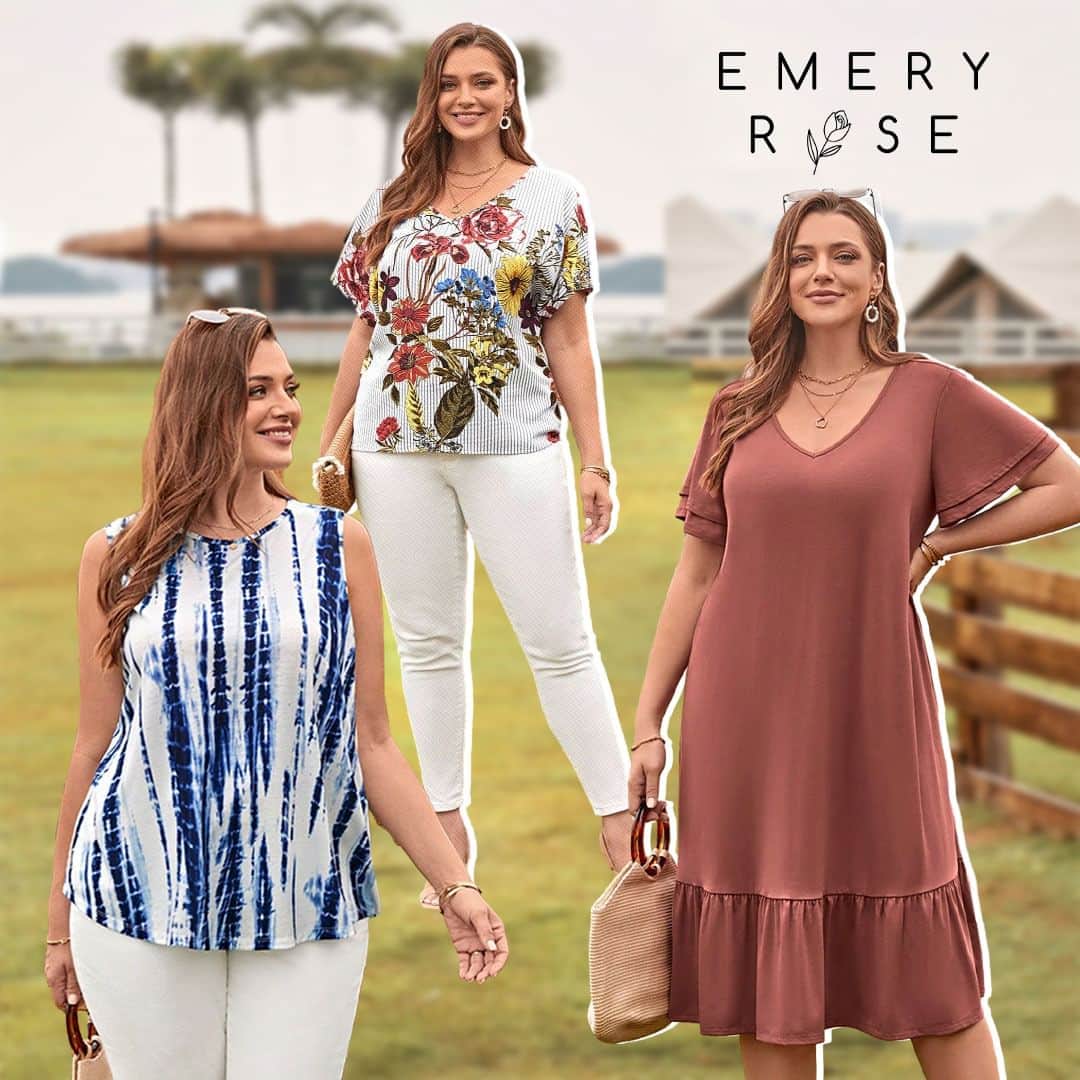 SHEINのインスタグラム：「Summer style is a breeze in these effortlessly chic and comfortable picks from EMERY ROSE 🌹☀️  🔎16042295 16069509 16122326 16042607 16122078 17565133 17525730 17498680 17374238 17448792  #emeryrose」