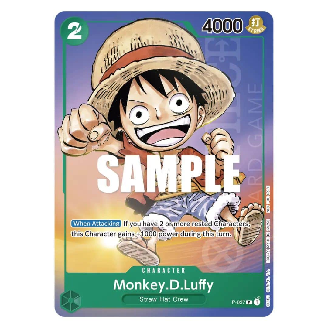 のインスタグラム：「【#OP_globalinfo】 The ONE PIECE CARD GAME is coming to Anime Expo 2023!  Visit the booth at Entertainment Hall #E-29 to enjoy tutorials and Buddy Battles.  There’s also a free giveaway for Monkey.D.Luffy P-037!  Find out more information on at ONE PIECE CARD GAME official website!  ONE PIECE CARD GAMEがAnime Expo 2023に出展！  Entertainment Hall #E-29にて、ティーチングイベントや対戦に参加しよう！  Monkey.D.Luffy P-037のPRカードも配布予定。  ※海外のイベント情報になります。  ＝＝＝＝＝＝＝＝＝＝＝＝＝＝＝  ◆Anime Expo 2023  Los Angeles, California July 1-4, 2023  ＝＝＝＝＝＝＝＝＝＝＝＝＝＝＝  #ONEPIECE #ワンピース #animeexpo #onepiececardgame #onepiececard #AX2023」