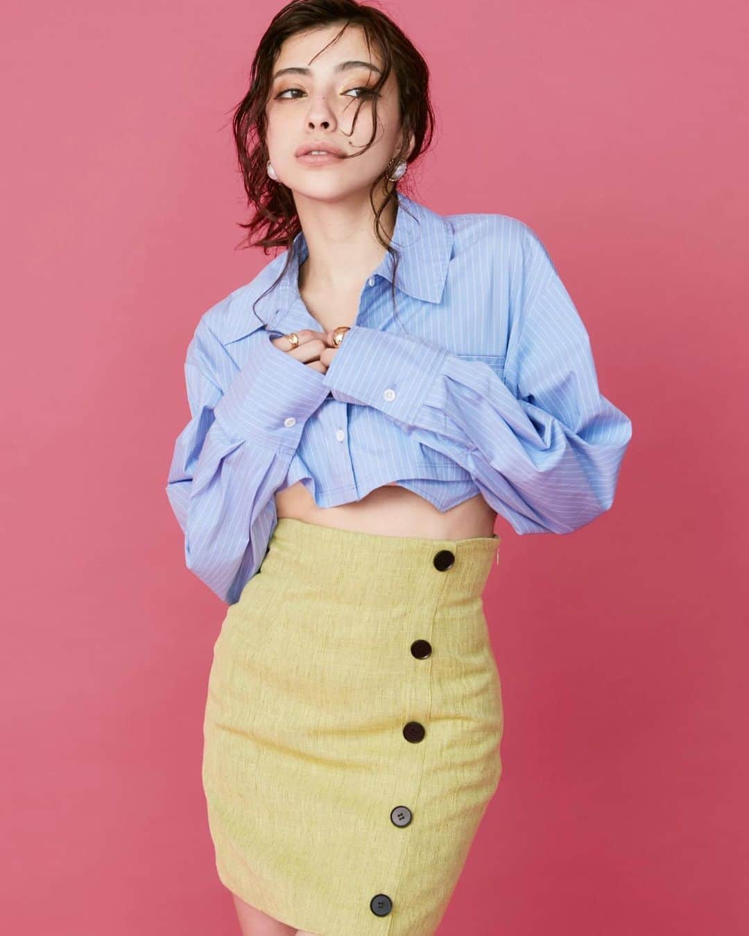塚本バンブー柚子のインスタグラム：「ｴﾌﾞﾘｽ (∗ᵒ̶̶̷̀ω˂̶́∗)੭₎₎̊₊💕💛🩵@evris_official」