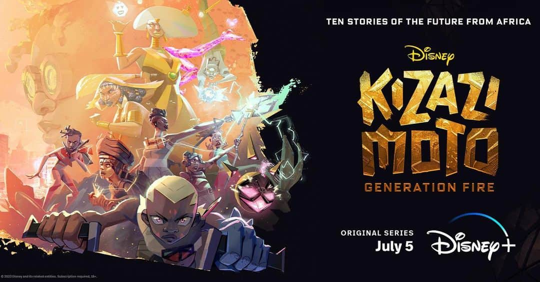 フローレンス・カサンバのインスタグラム：「Introducing visions of the continent as never before seen, Kizazi Moto: Generation Fire, an Original anthology of short films, will premiere exclusively on Disney+ on 5 July   #KIZAZIMOTO #DISNEYPLUSZA」