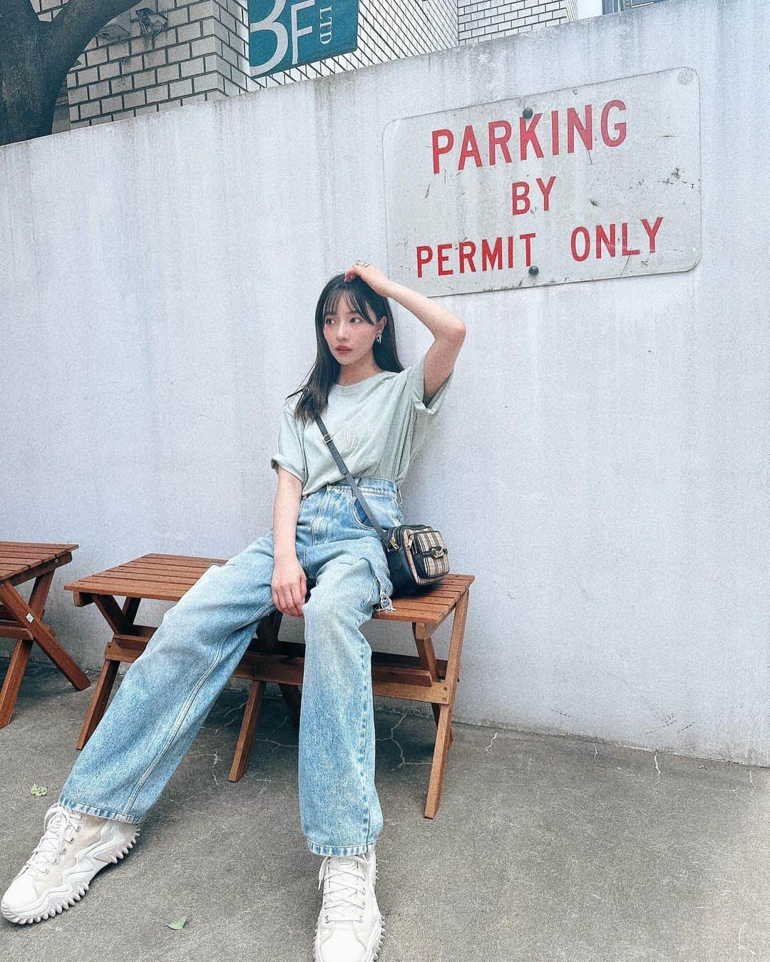 村瀬紗英さんのインスタグラム写真 - (村瀬紗英Instagram)「#dailylook スニーカーでいる事ふえたなあ😎❤️‍🔥」6月30日 14時31分 - saepiiii.m