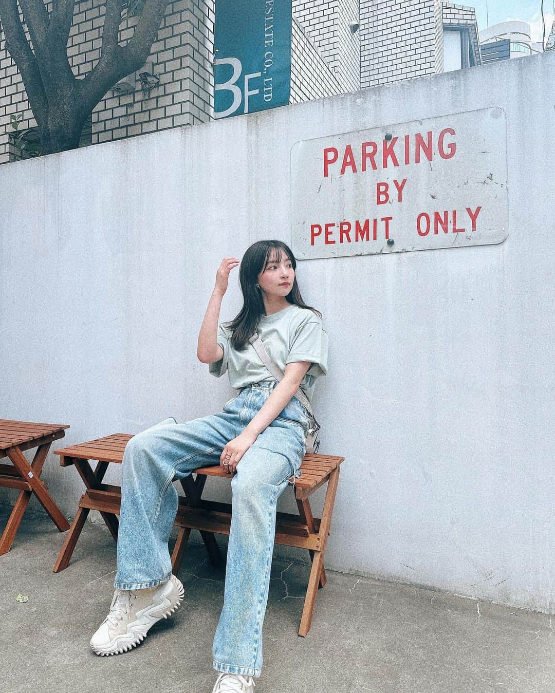 村瀬紗英さんのインスタグラム写真 - (村瀬紗英Instagram)「#dailylook スニーカーでいる事ふえたなあ😎❤️‍🔥」6月30日 14時31分 - saepiiii.m