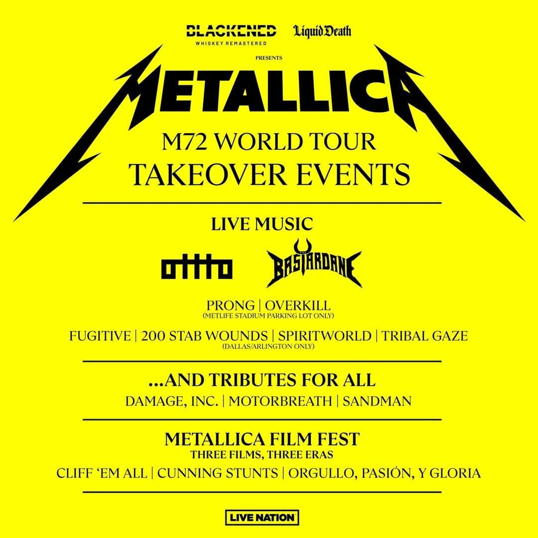 メタリカさんのインスタグラム写真 - (メタリカInstagram)「Tickets for M72 Weekend Takeover Events in North America are now on sale!  In case you missed it, each Saturday, between our “No Repeat Weekend” shows, we’re bringing live music, film fests, pop-up stores, Ross Halfin book signings, AWMH-sponsored opportunities to give back, and so much more to each city we’re visiting!  Check out the schedule & secure your tix at the link in bio.  #Metallica #M72 #MetOnTour」7月1日 2時00分 - metallica