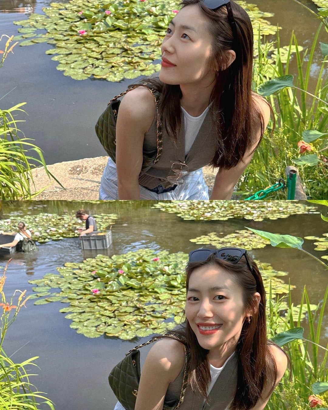 リウ・ウェンのインスタグラム：「Visiting the source of Monet's inspiration 🪷」
