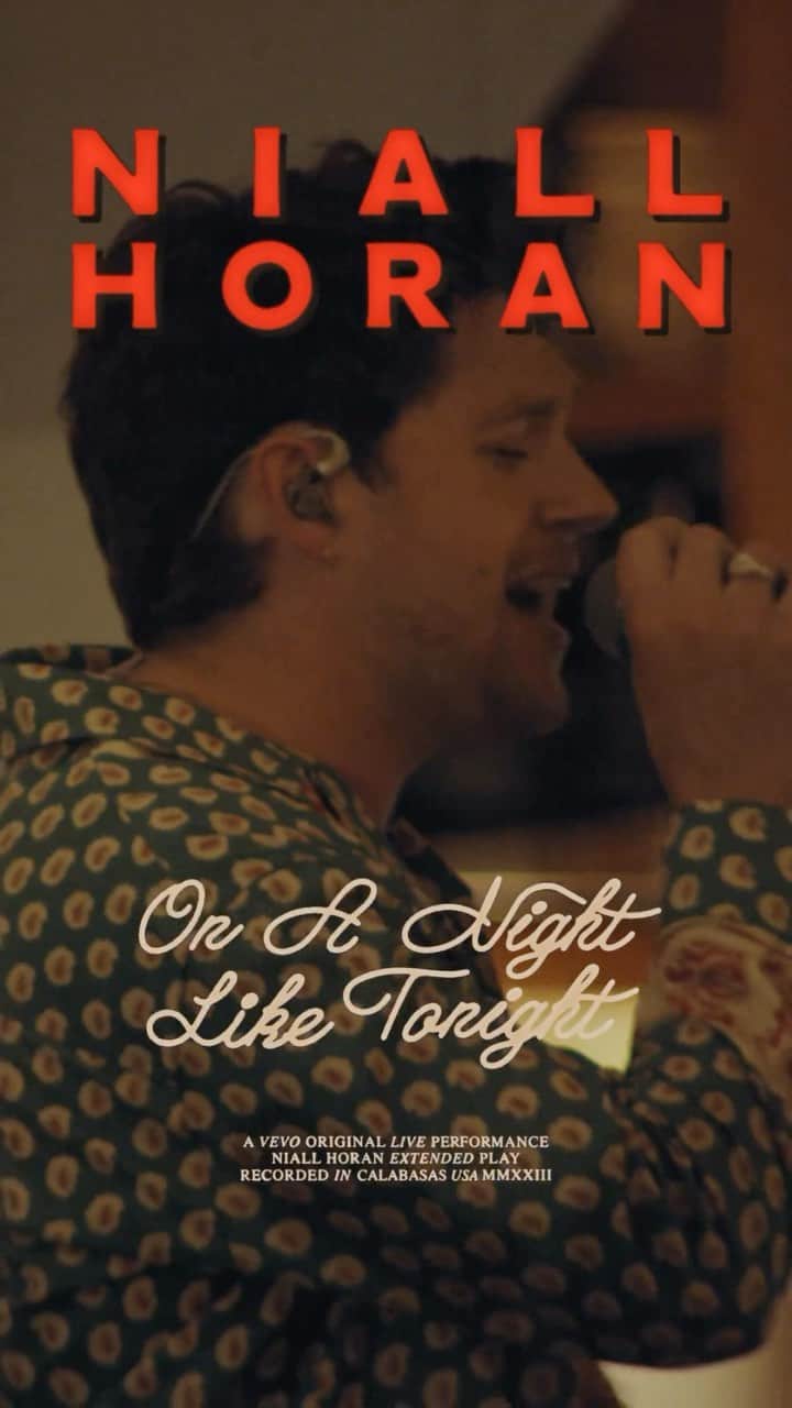 のインスタグラム：「Niall Horan’s “On A Night Like Tonight” and the California hills are the perfect combo. Watch his latest live performance for Vevo Extended Play now. ⠀⠀⠀⠀⠀⠀⠀⠀⠀ ▶️ [link in bio]」