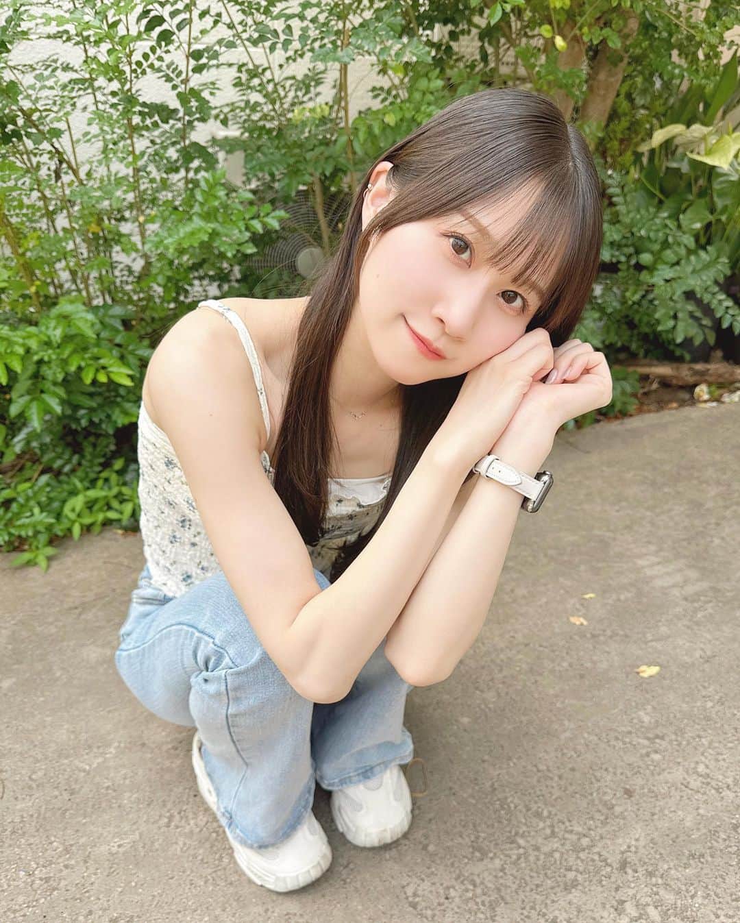 八木沙季さんのインスタグラム写真 - (八木沙季Instagram)「🤍🤍  大好きな夏が来るぞー☀️ 夏は袖がなくなります🫡笑  #grl #grl購入品  #grlコーデ」6月30日 19時39分 - saki_yagi531